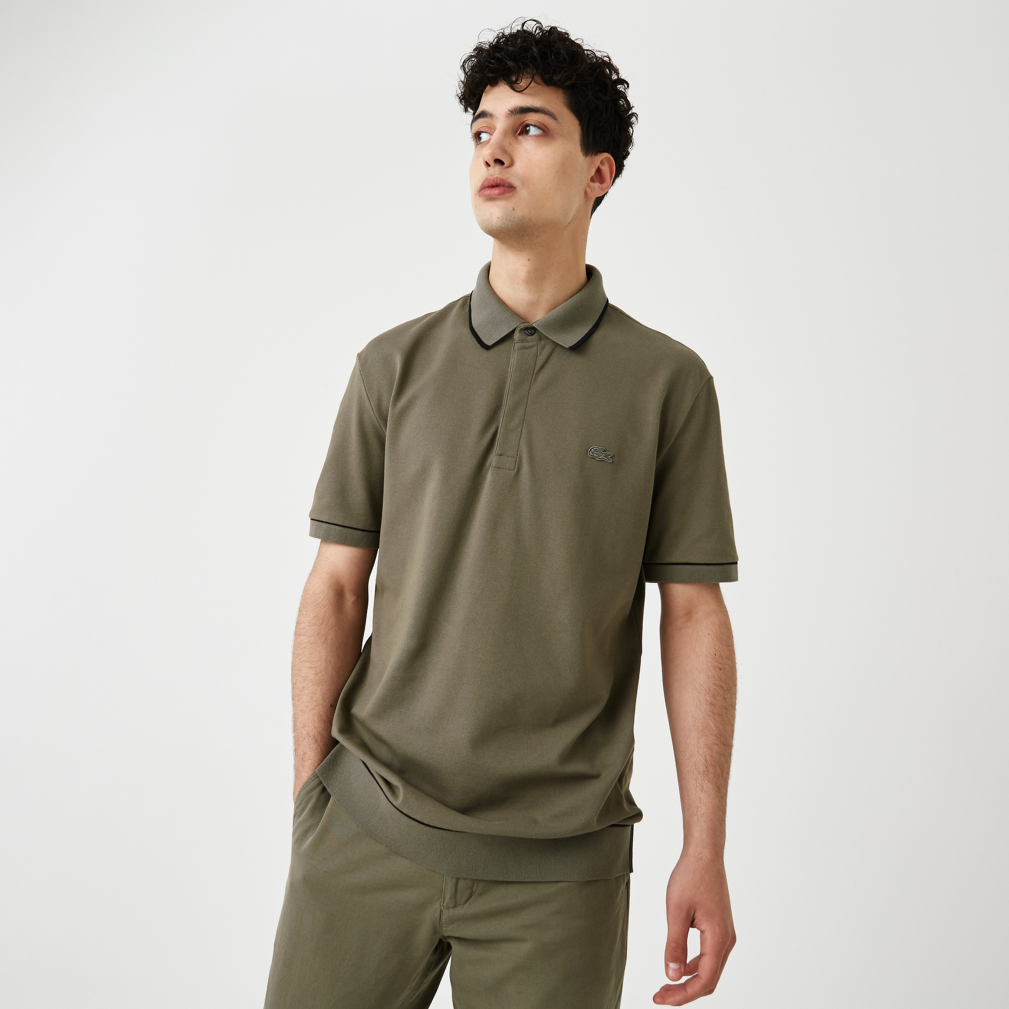 Мужское поло Lacoste Regular Fit, зеленый, арт. PH4275