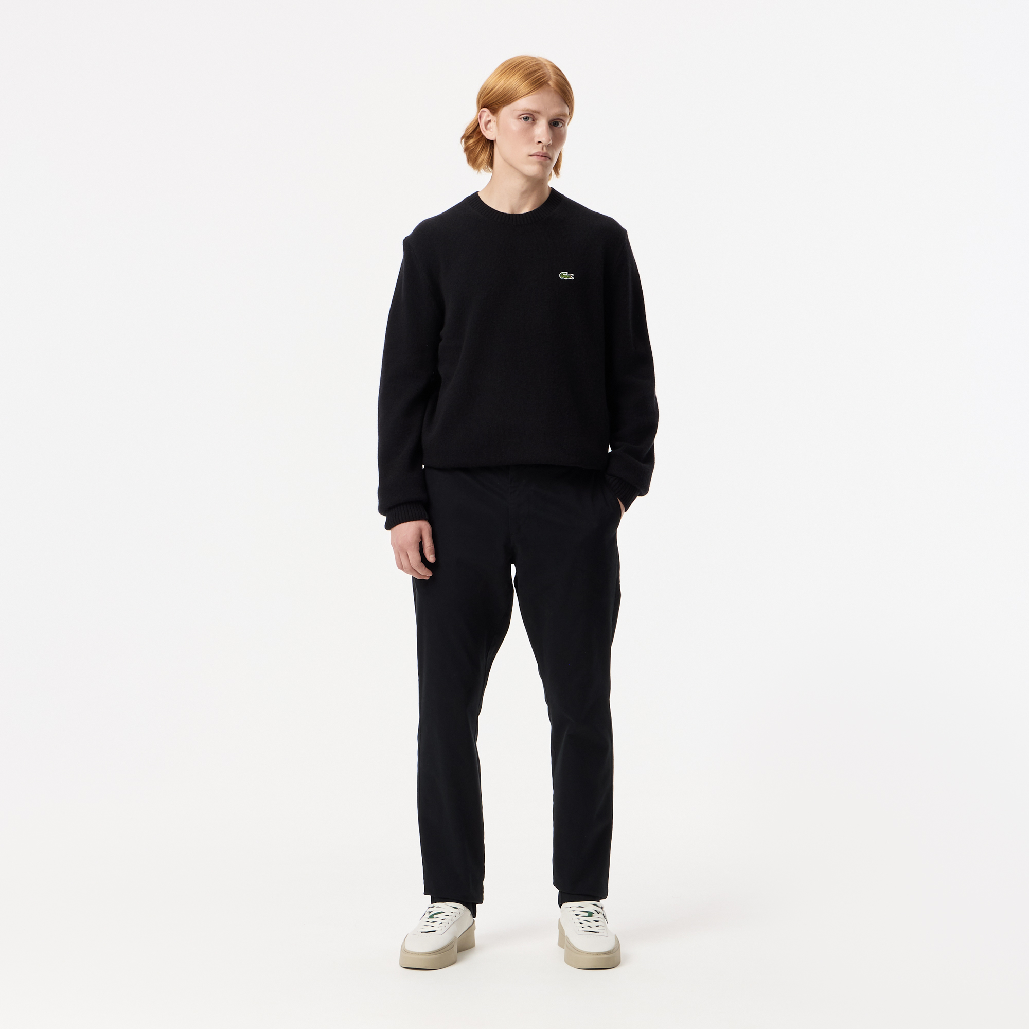 Брюки Lacoste приталенного кроя, черный, арт. HH2603