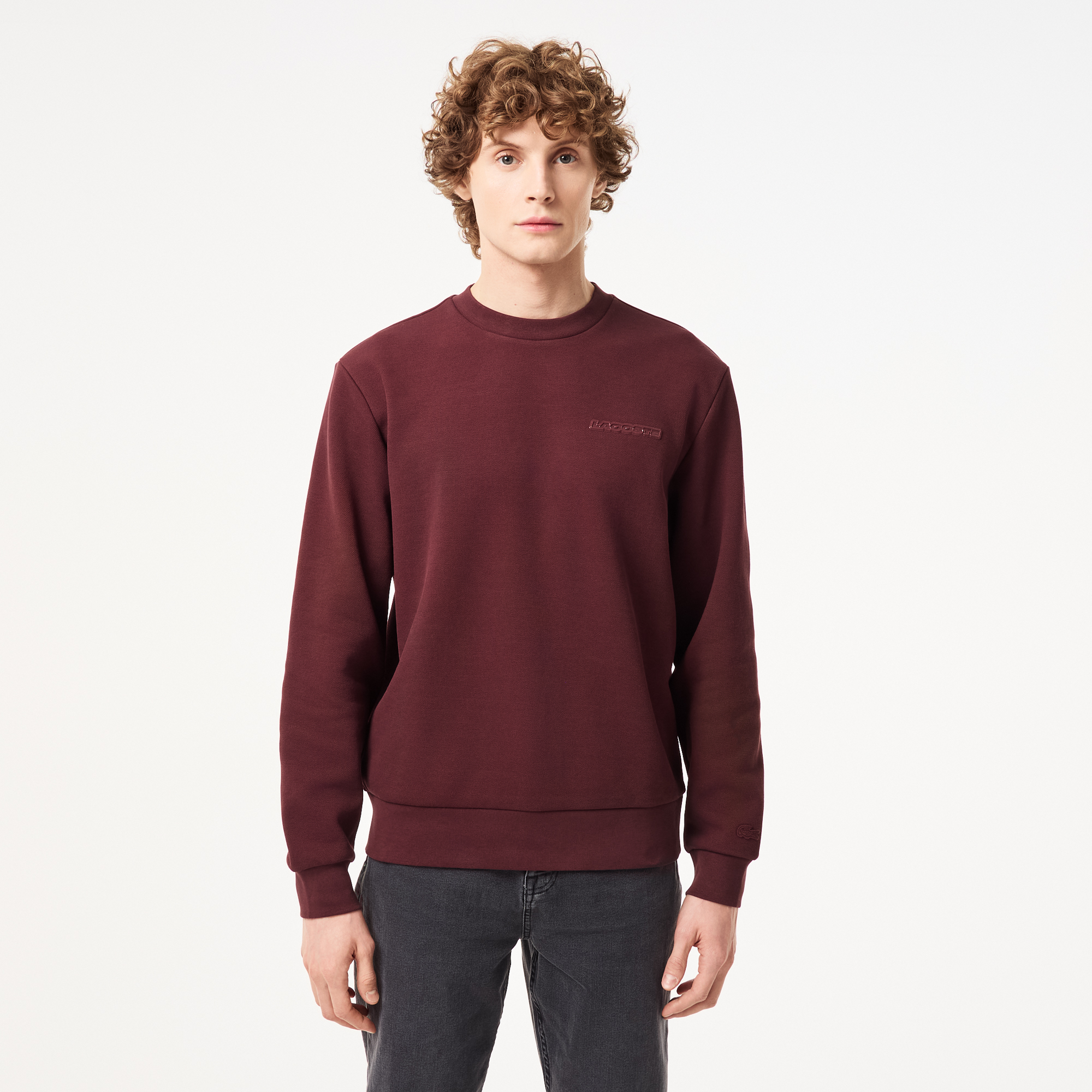 

Мужской хлопковый свитшот Lacoste, Красный