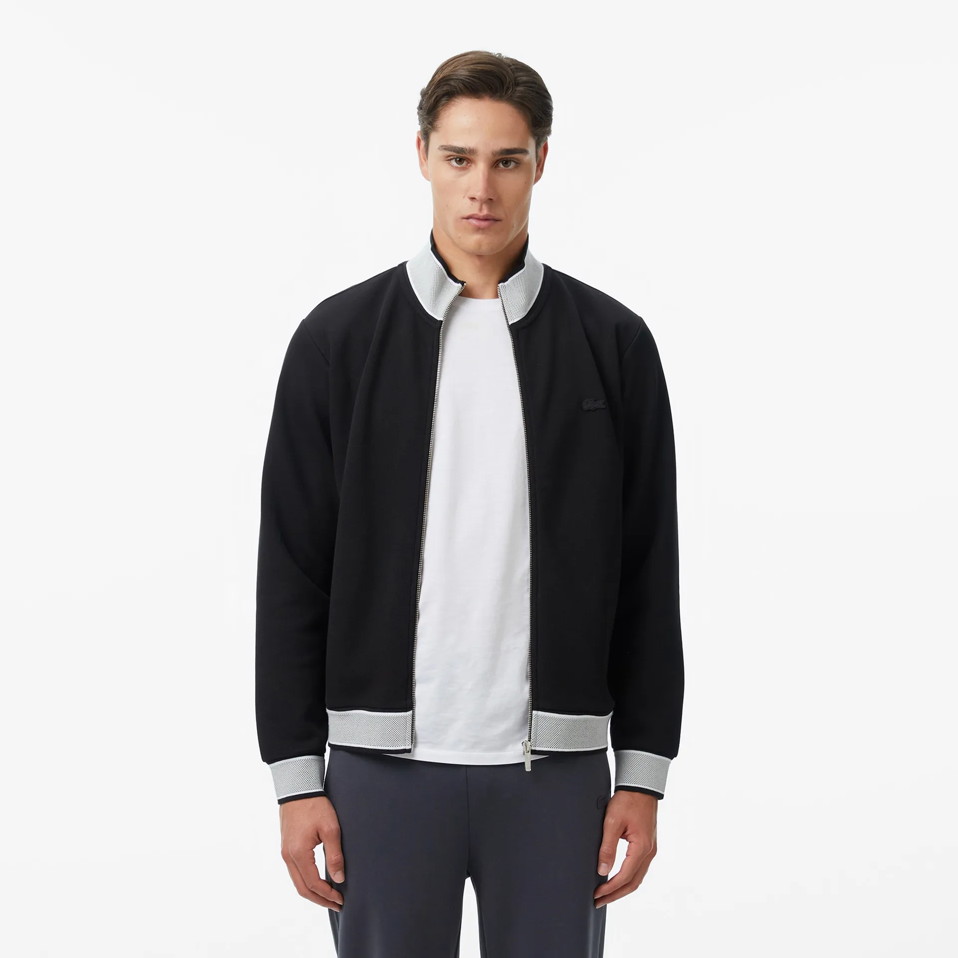 

Мужская толстовка Lacoste из эластичного хлопка, Чёрный