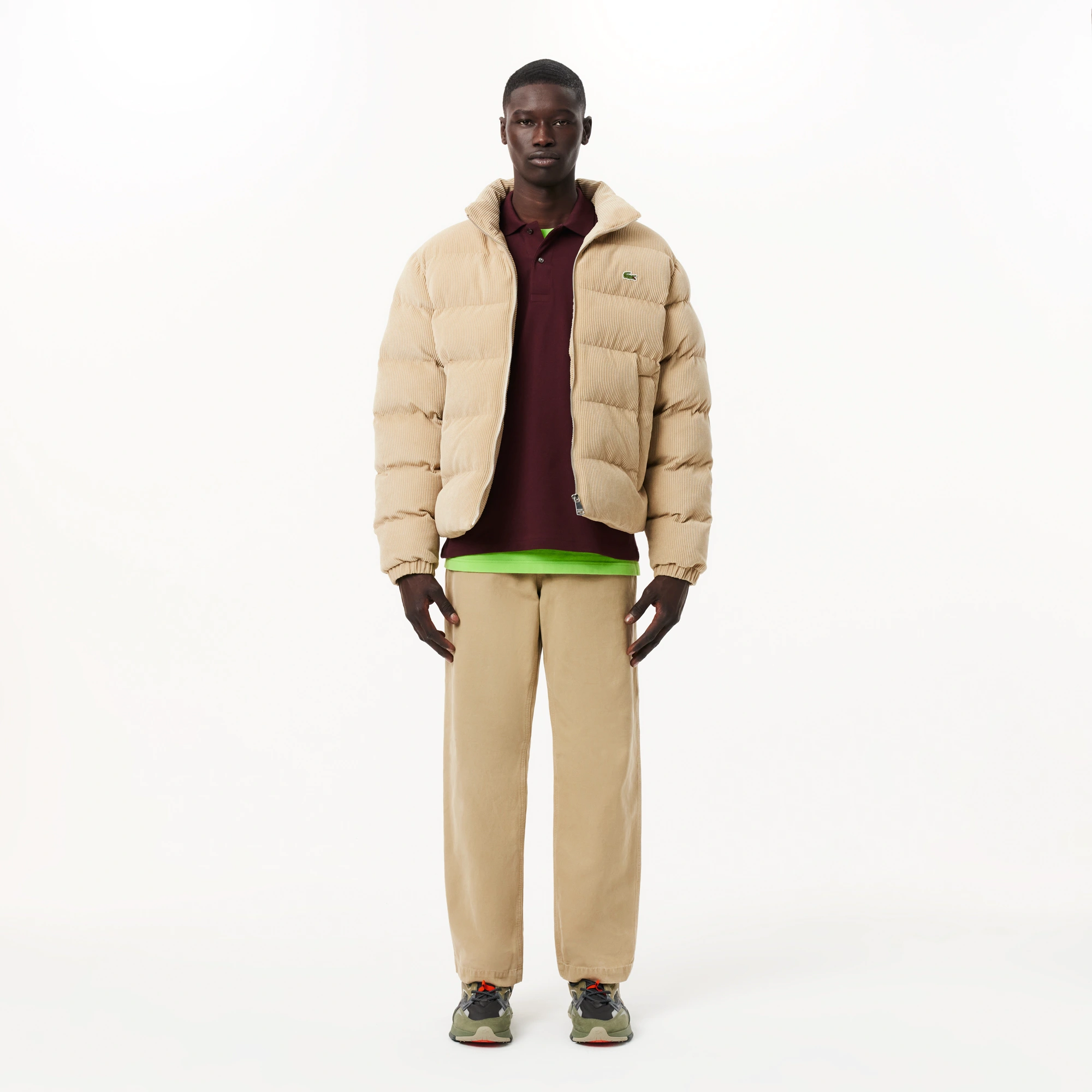 Мужское поло Lacoste Classic Fit с длинным рукавом, красный, арт. L1312