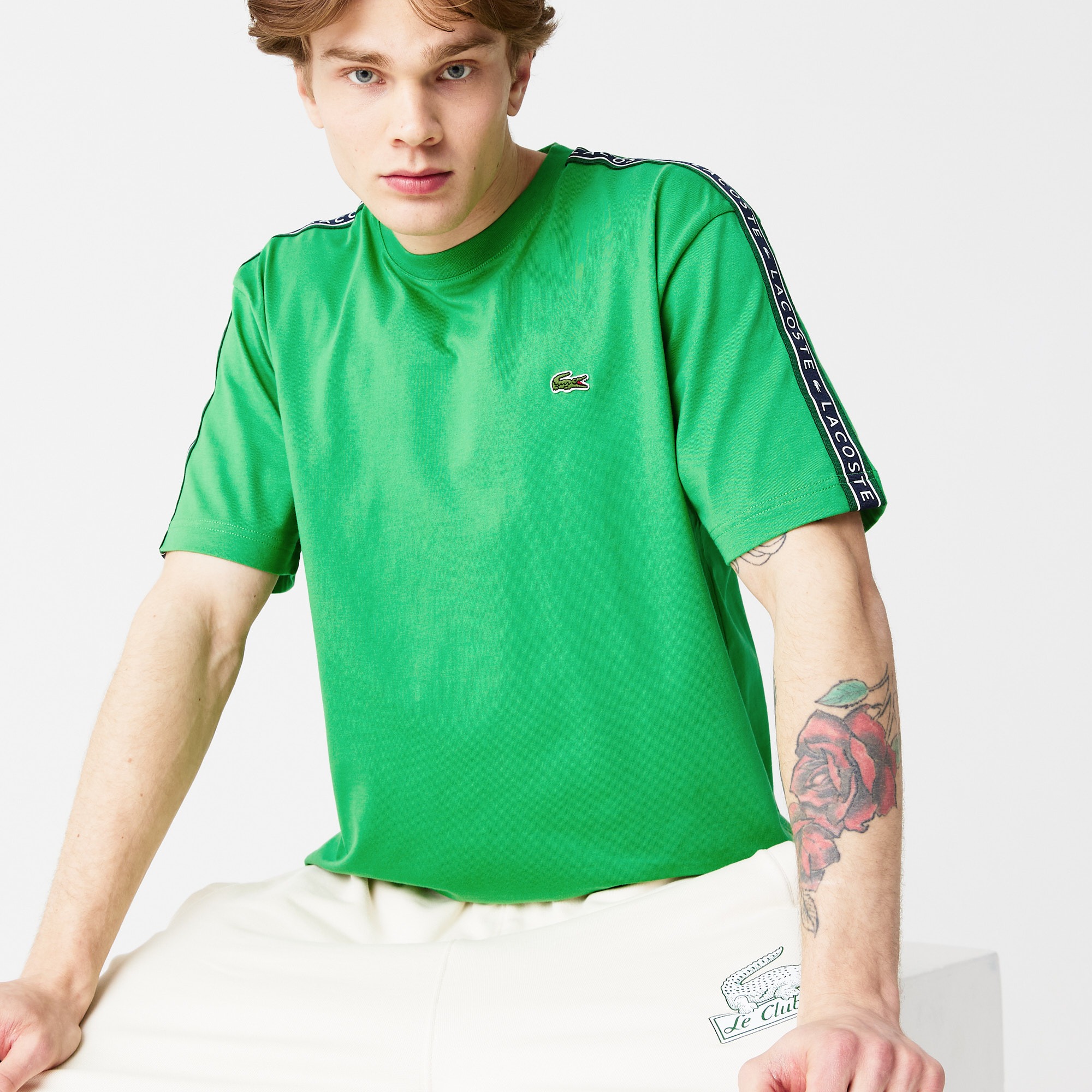 

Мужская футболка Lacoste свободной посадки, Зелёный