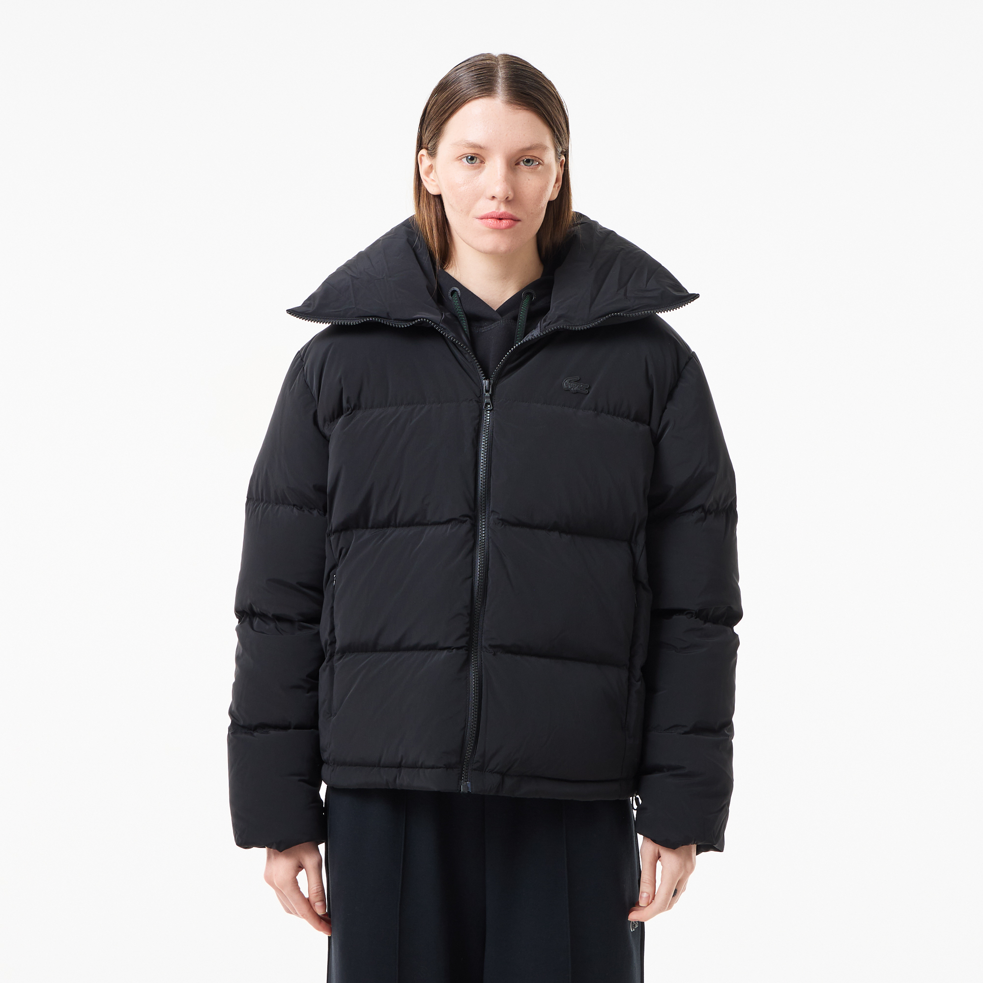 

Женский пуховик Lacoste Quilted Puffer, Чёрный