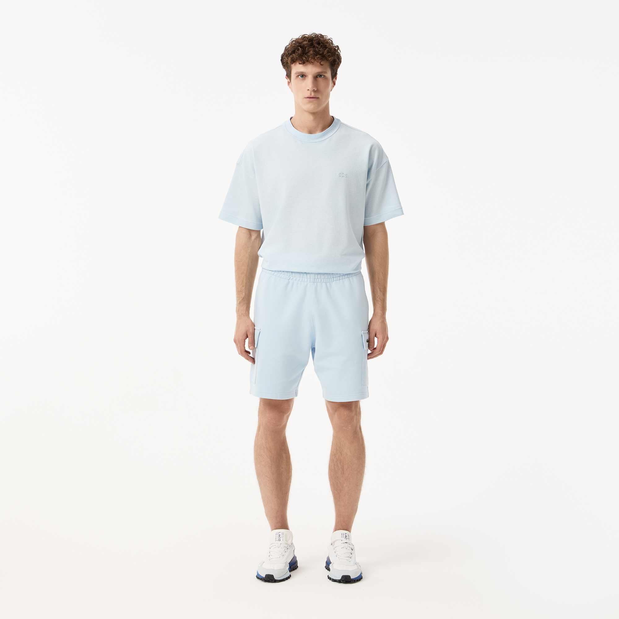 Мужские шорты Lacoste из органического хлопка, голубой, арт. GH9743