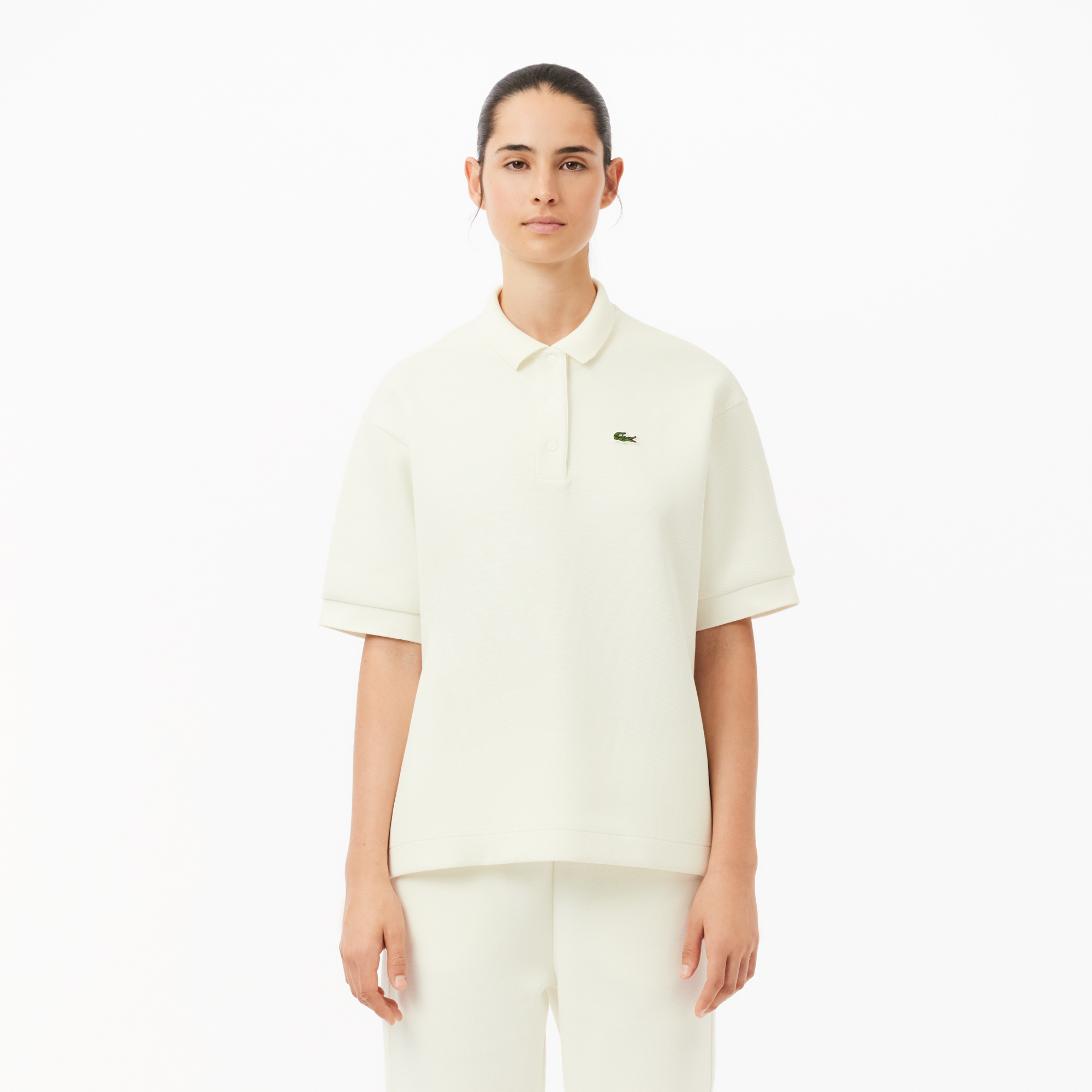 Женское поло Lacoste, белый, арт. PF1660