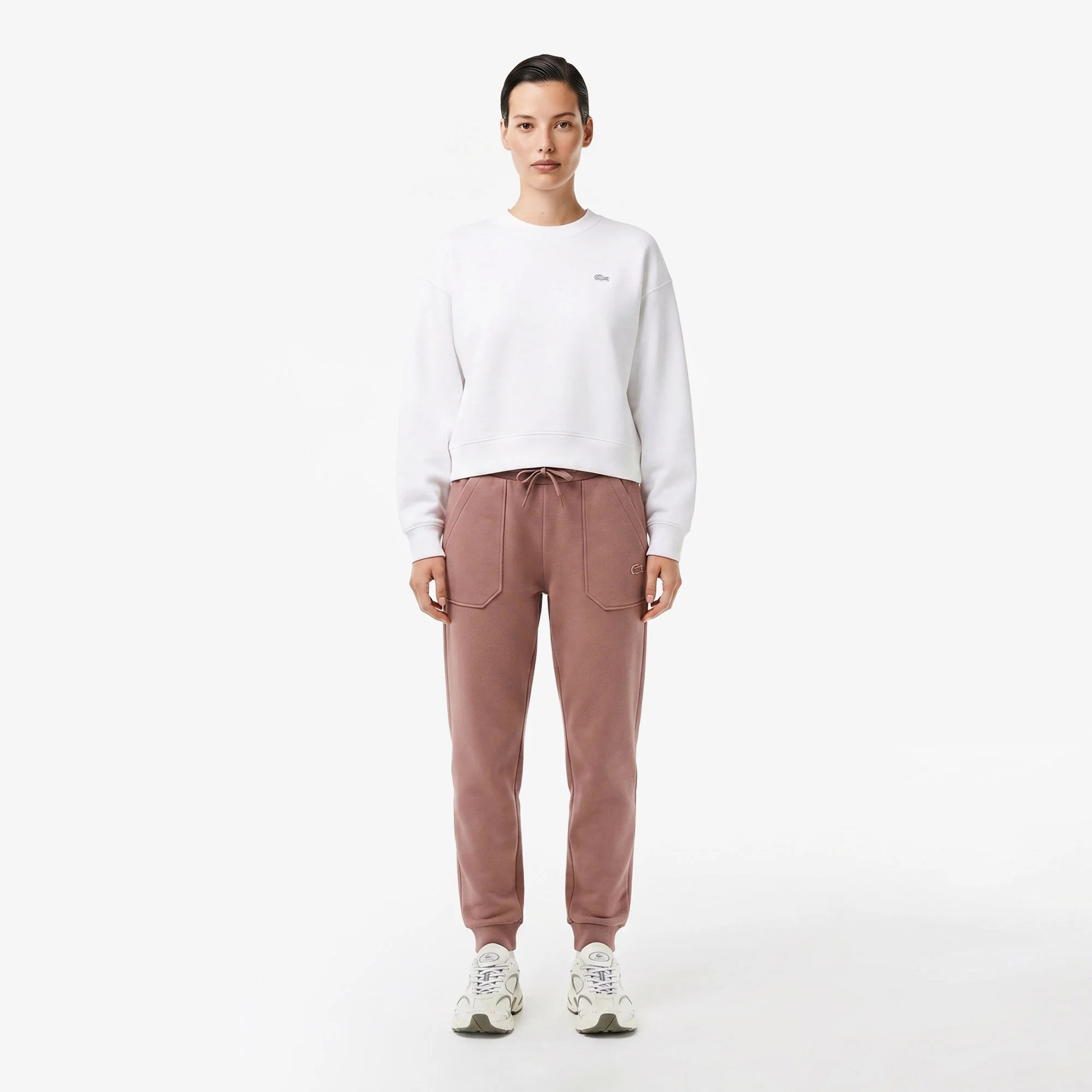 Женские хлопковые спортивные брюки Lacoste