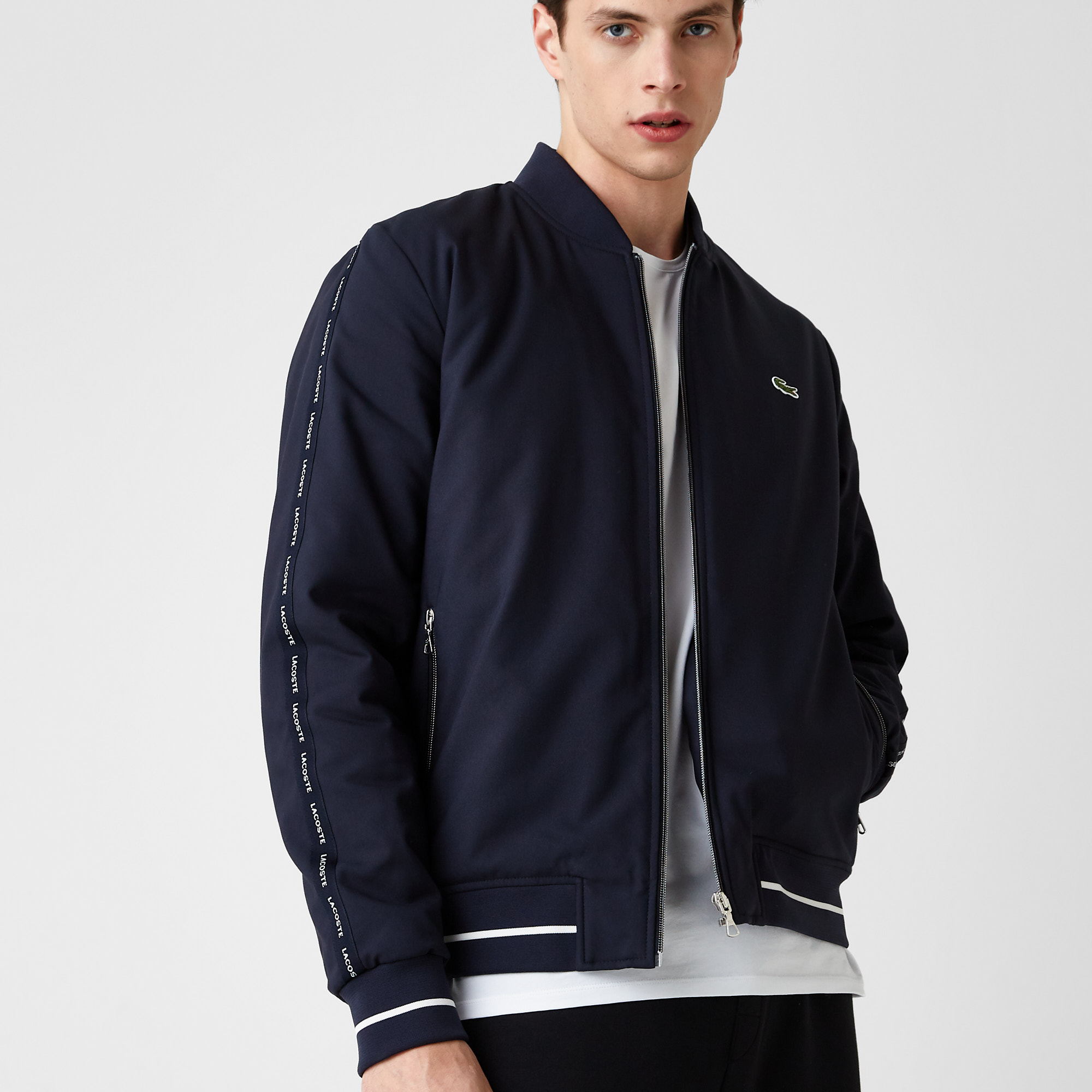 

Мужская куртка Lacoste с низким воротом, Синий