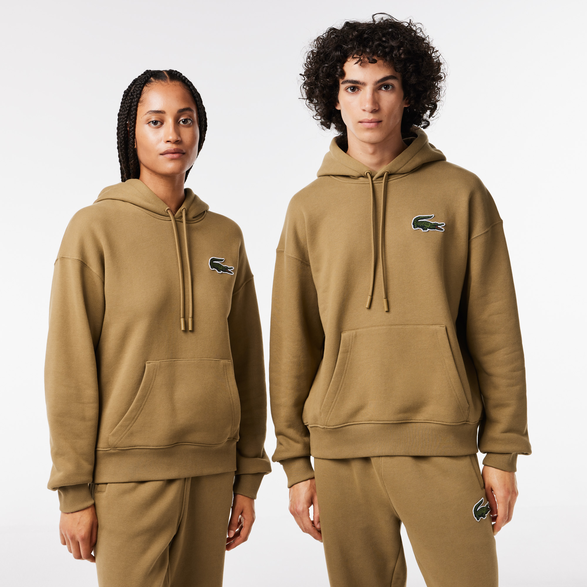 

Худи Lacoste унисекс из хлопка, Коричневый