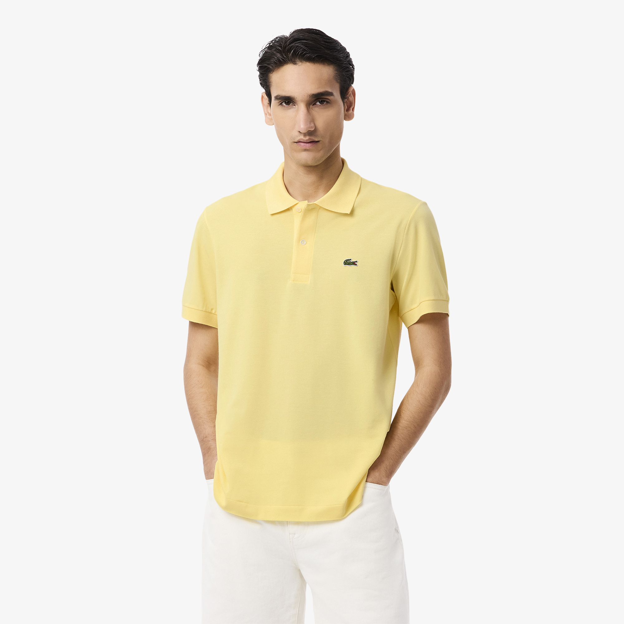 

Мужское поло Lacoste из хлопка, Желтый