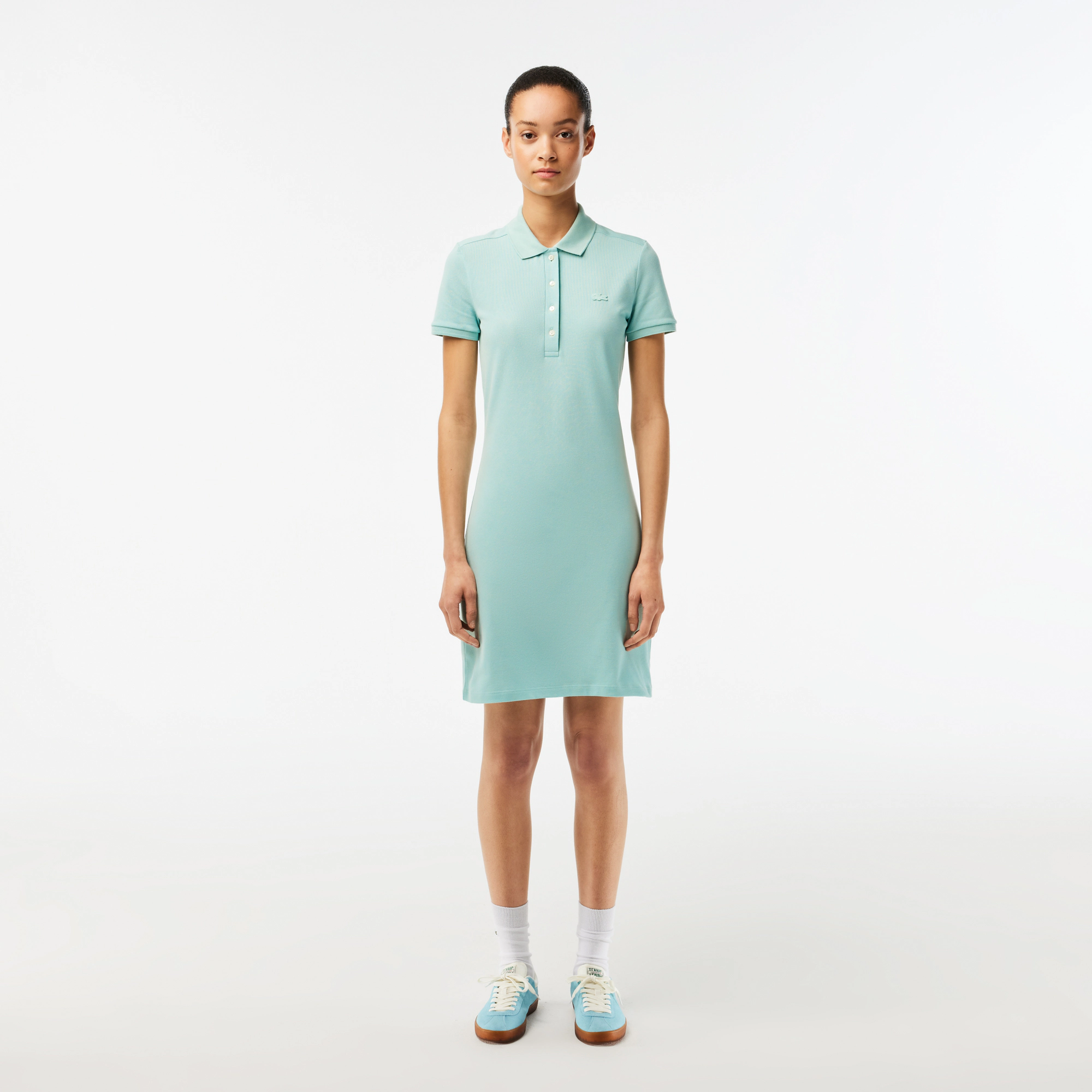

Женское платье-поло Lacoste приталенного кроя, Голубой