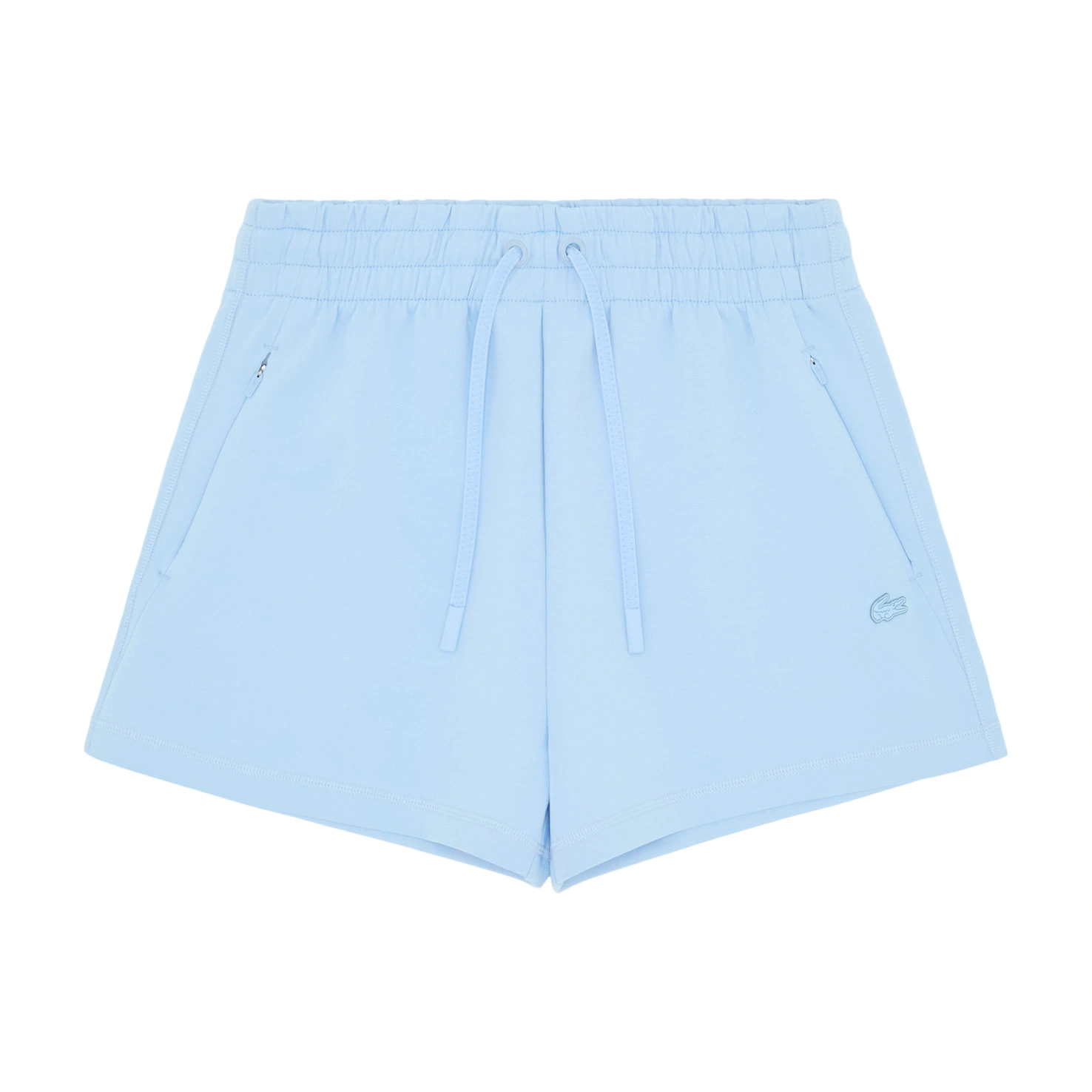 Женские однотонные шорты Lacoste, голубой, арт. GF5378