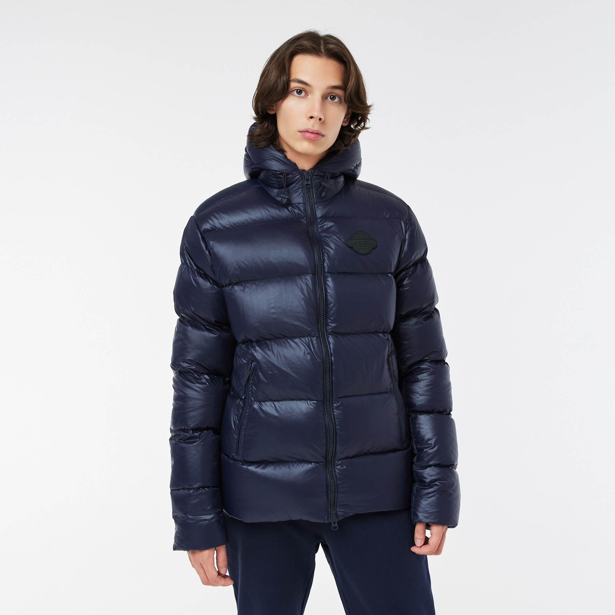 

Мужская короткая куртка-пуховик Lacoste, Синий