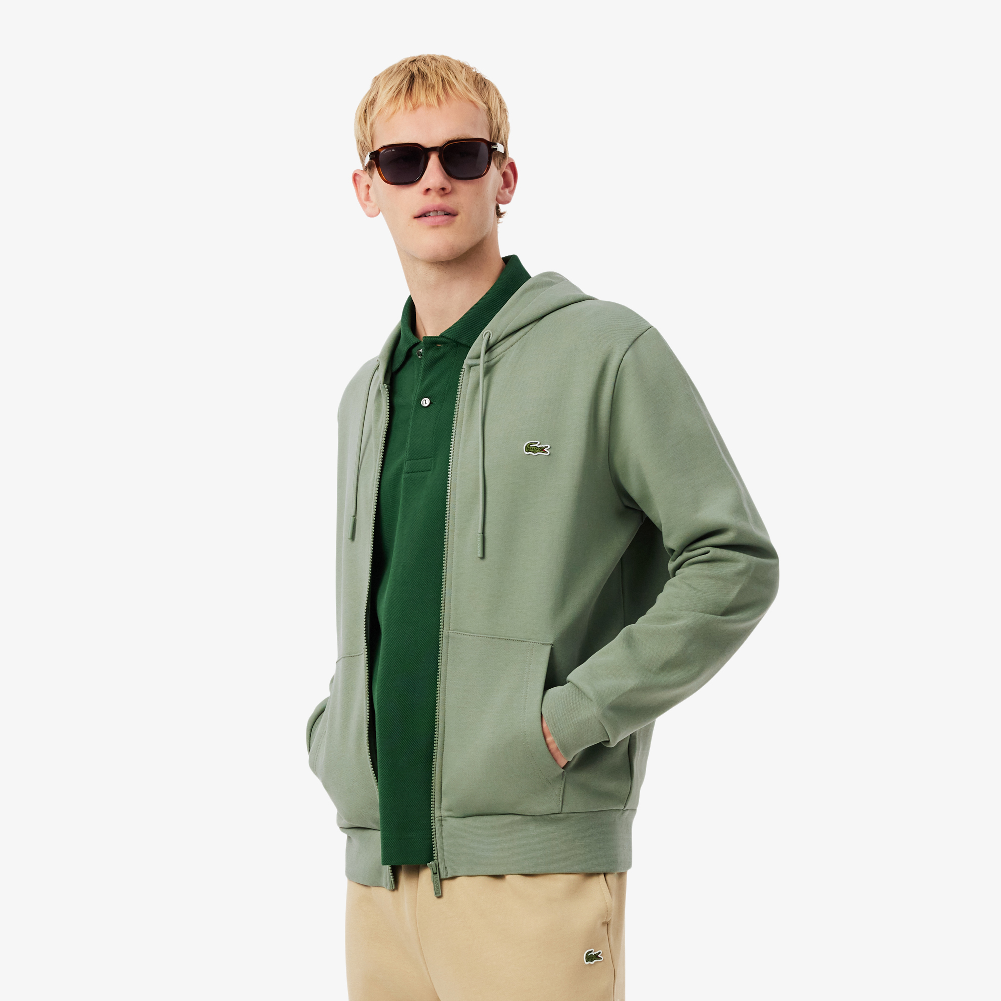 Толстовка Lacoste, зеленый, арт. SH9809