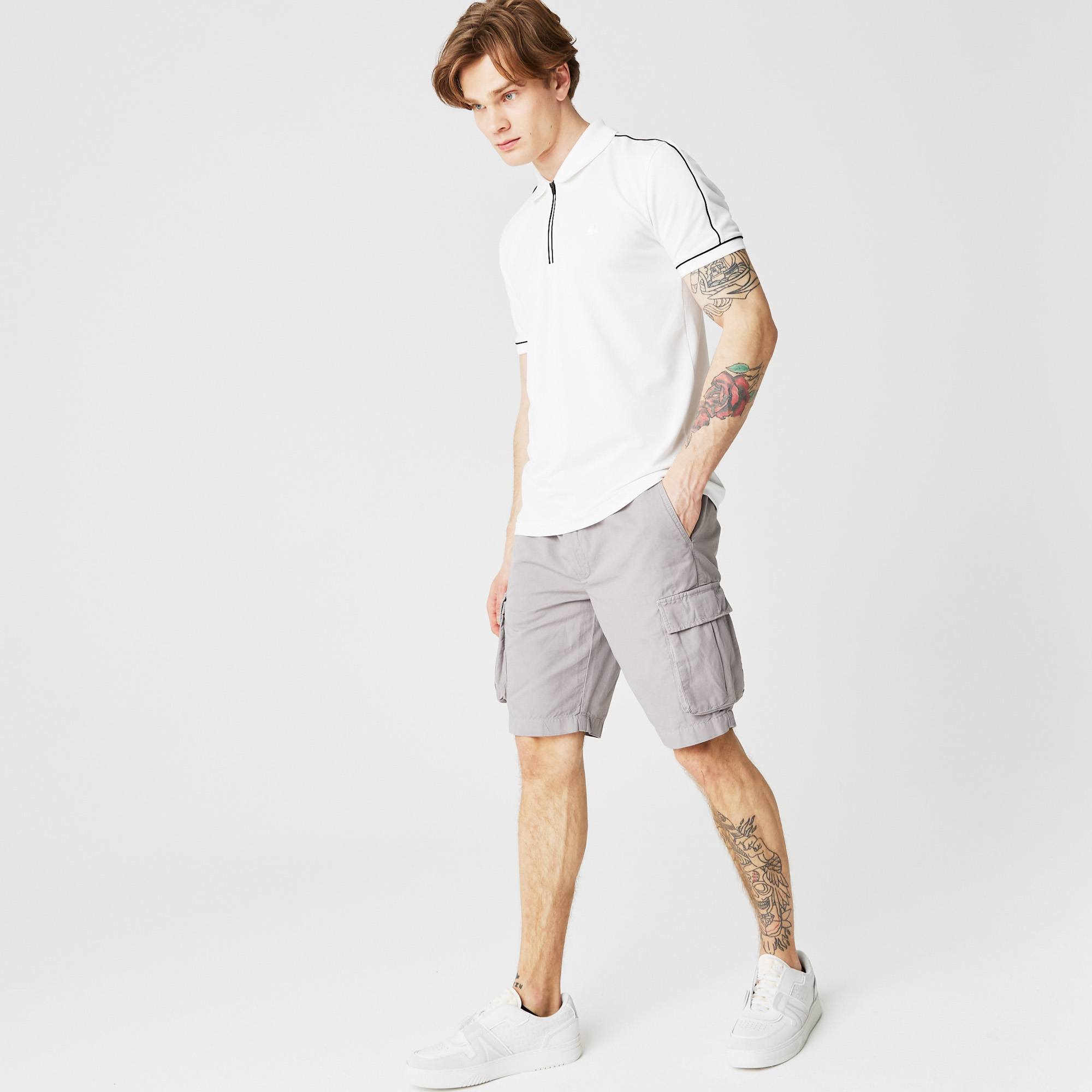 

Мужские шорты Lacoste свободной посадки, Серый