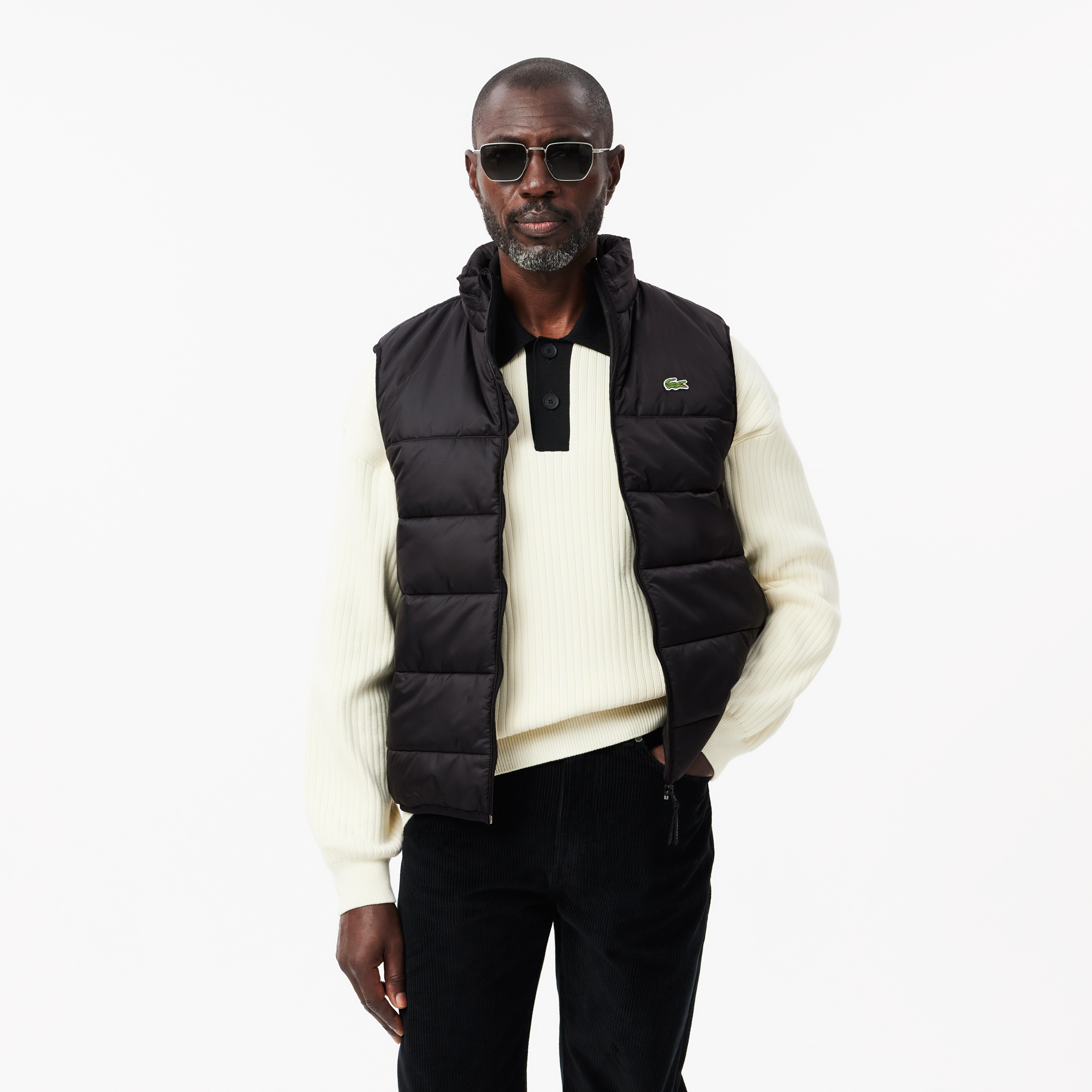 Мужская водостойкая стёганая куртка Lacoste