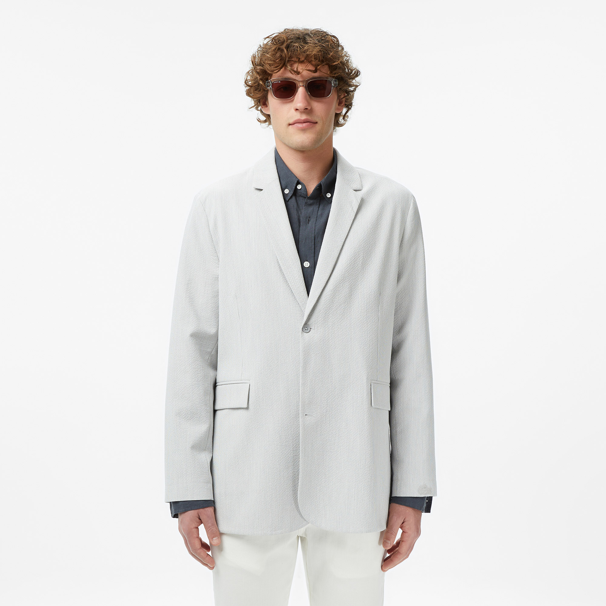 Мужской пиджак Lacoste, серый, арт. VH0639