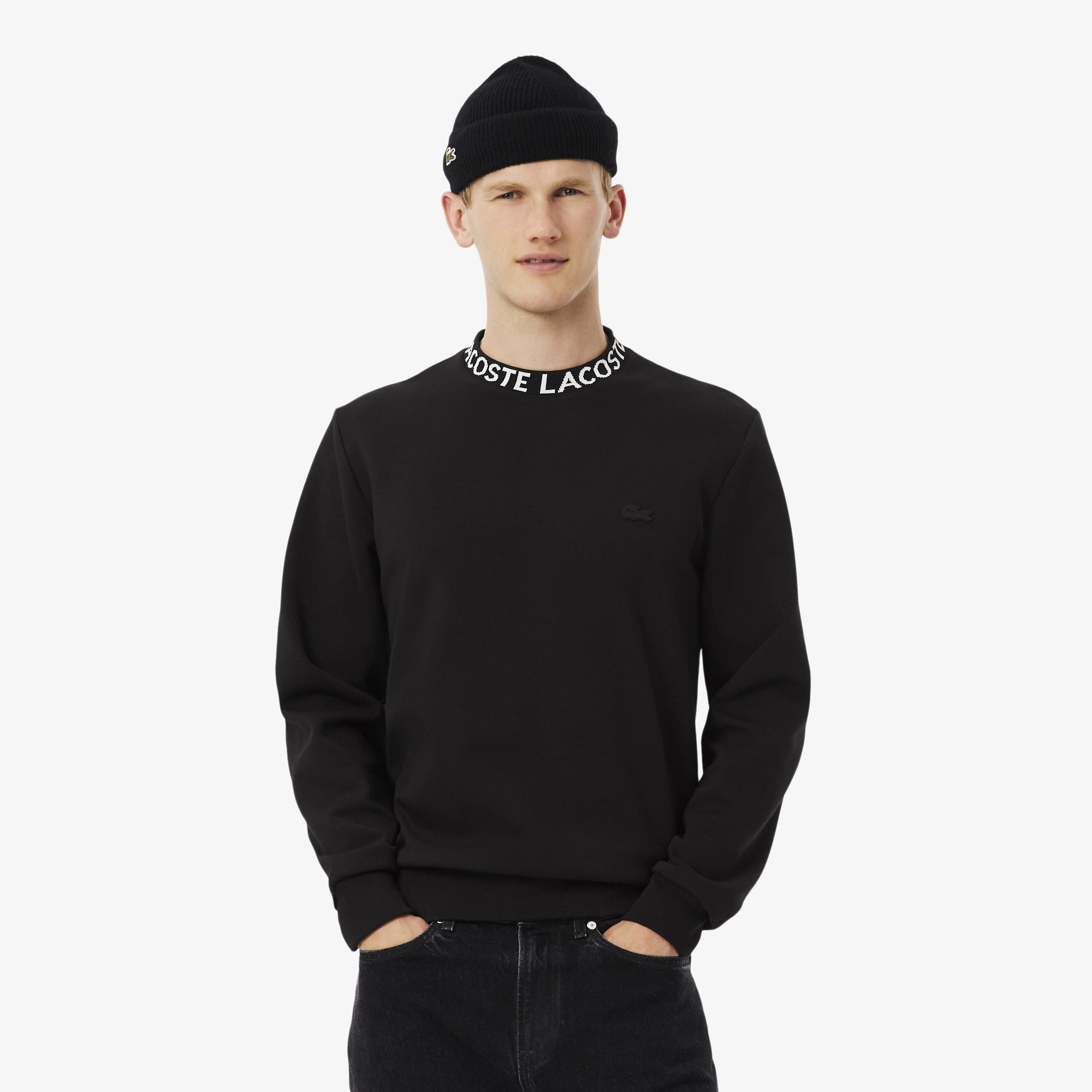 Мужская толстовка Lacoste из органического хлопка, черный, арт. SH9542