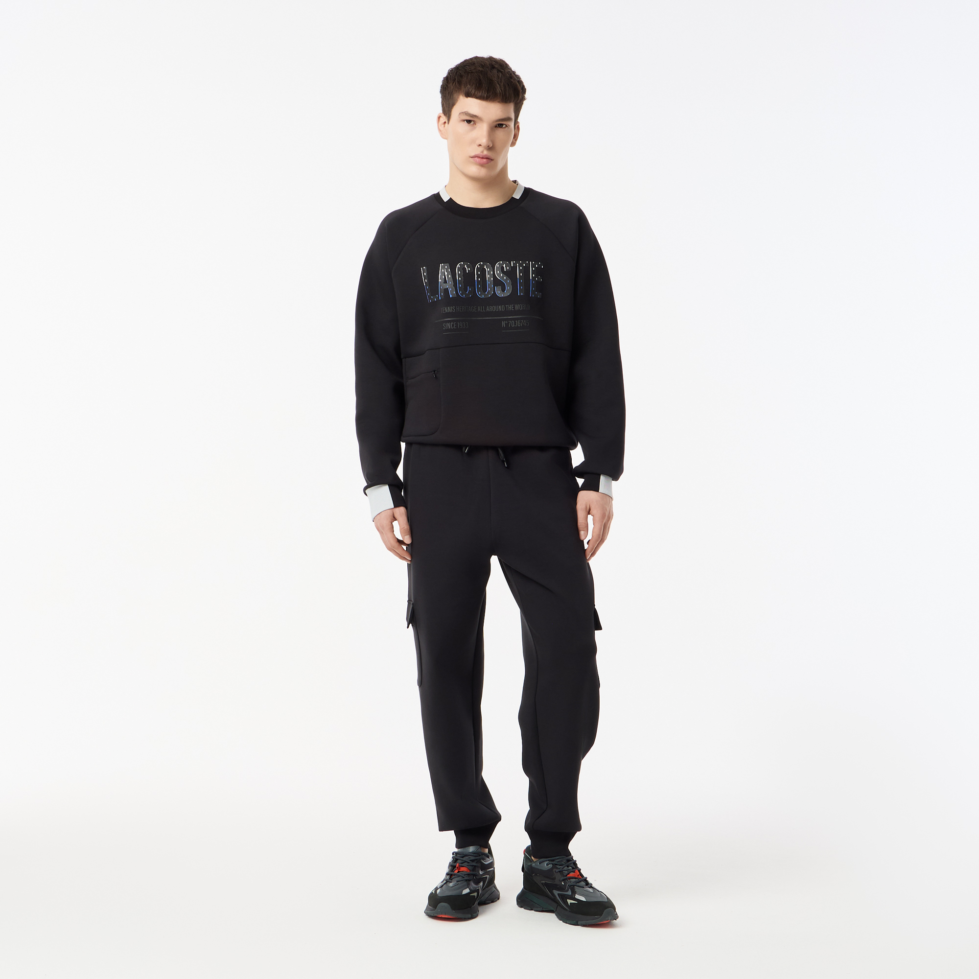 Мужские спортивные брюки Lacoste, черный, арт. XH0507