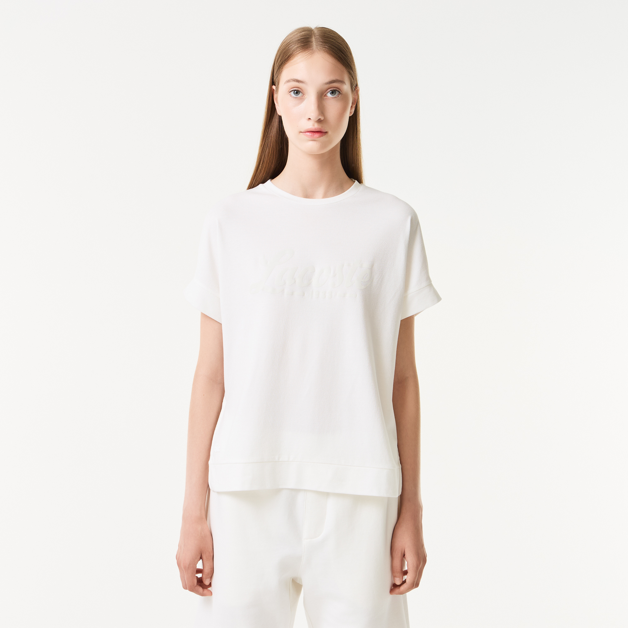 Женская футболка Lacoste, белый, арт. TF0403