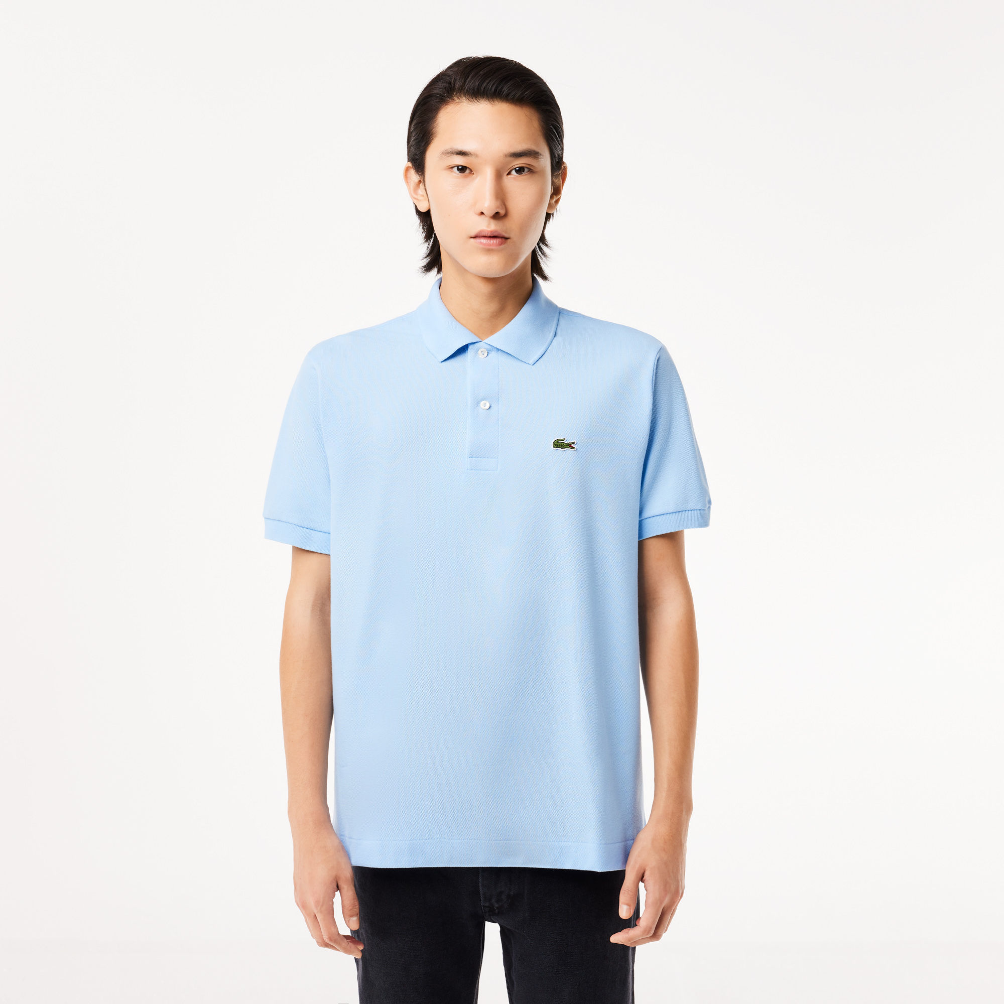 Мужское поло Lacoste L1212 Classic Fit, голубой, арт. L1212