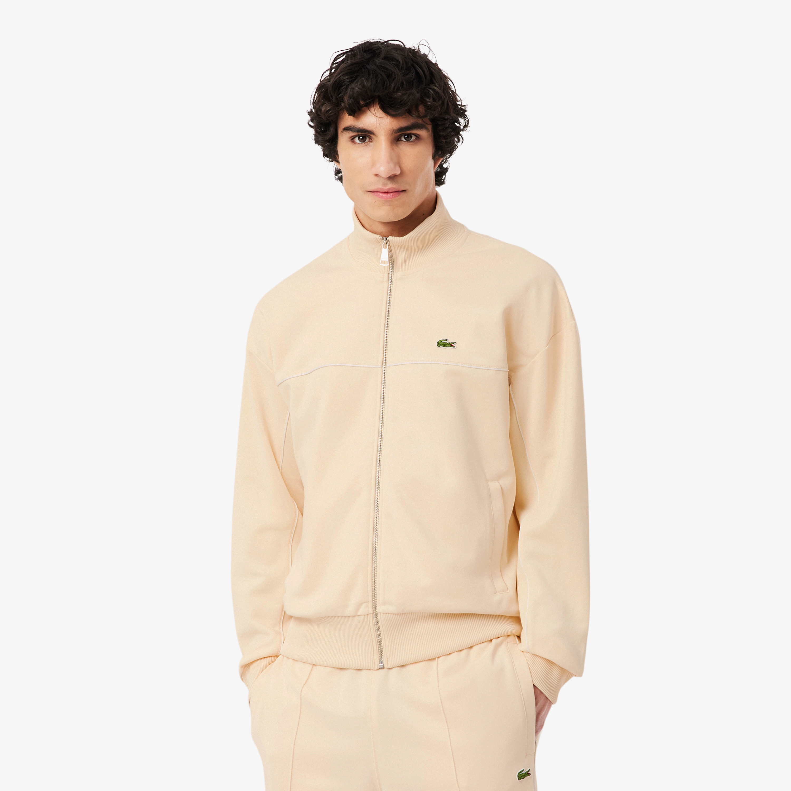 

Мужская хлопковая толстовка Lacoste, Молочный