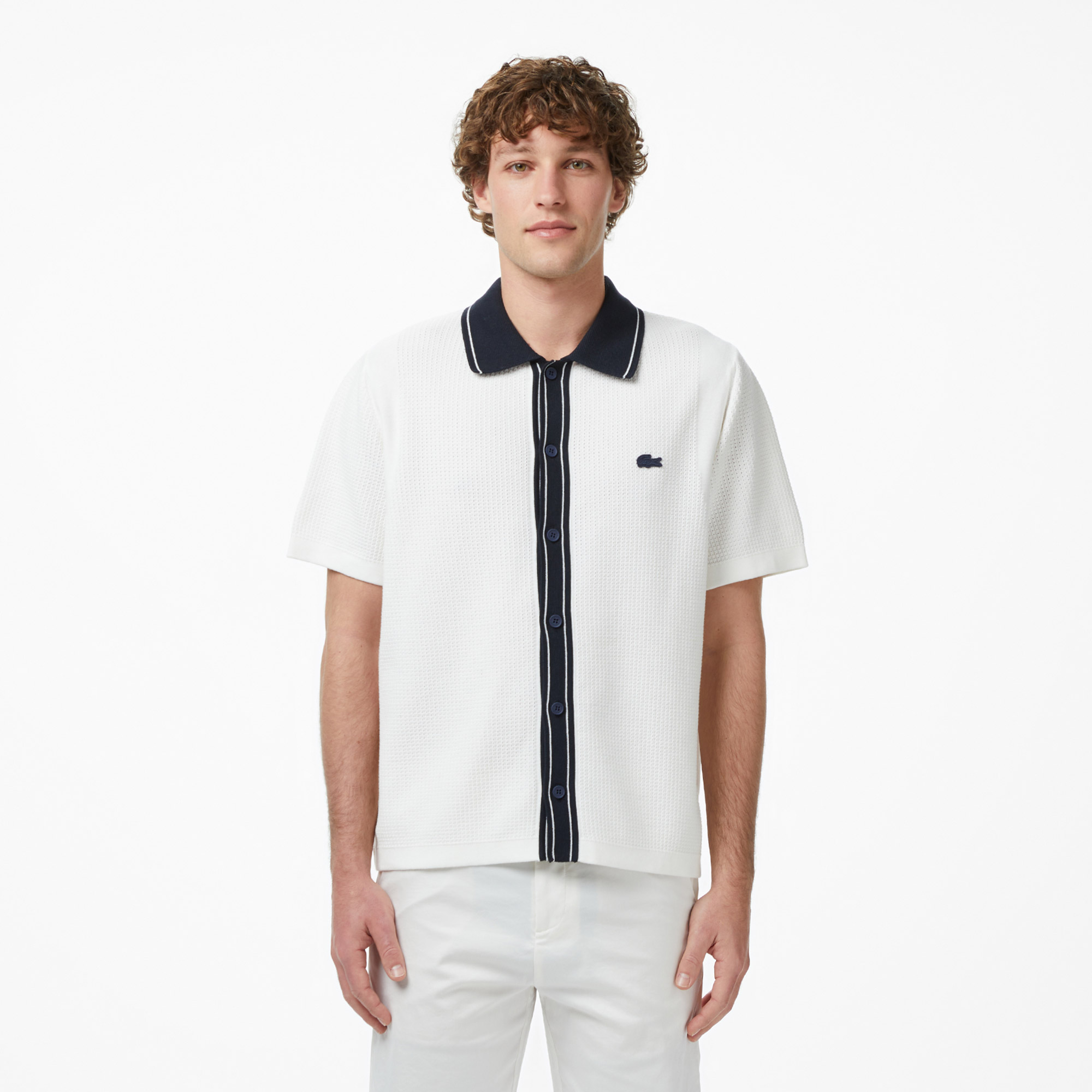 Мужской свитер Lacoste, белый, арт. AH0623