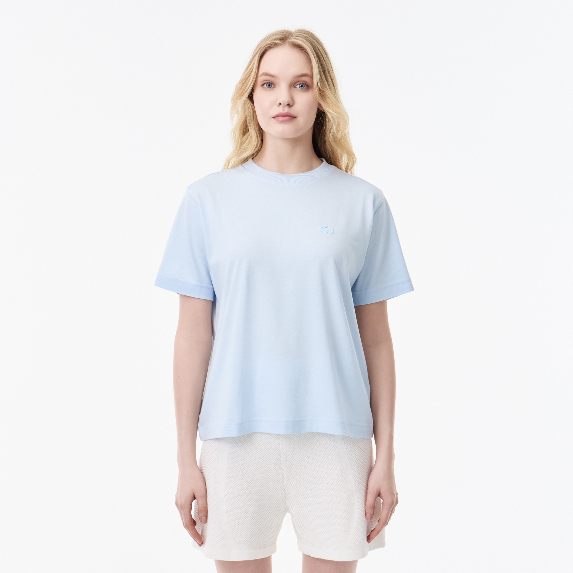 Женская футболка Lacoste, голубой, арт. TF0503