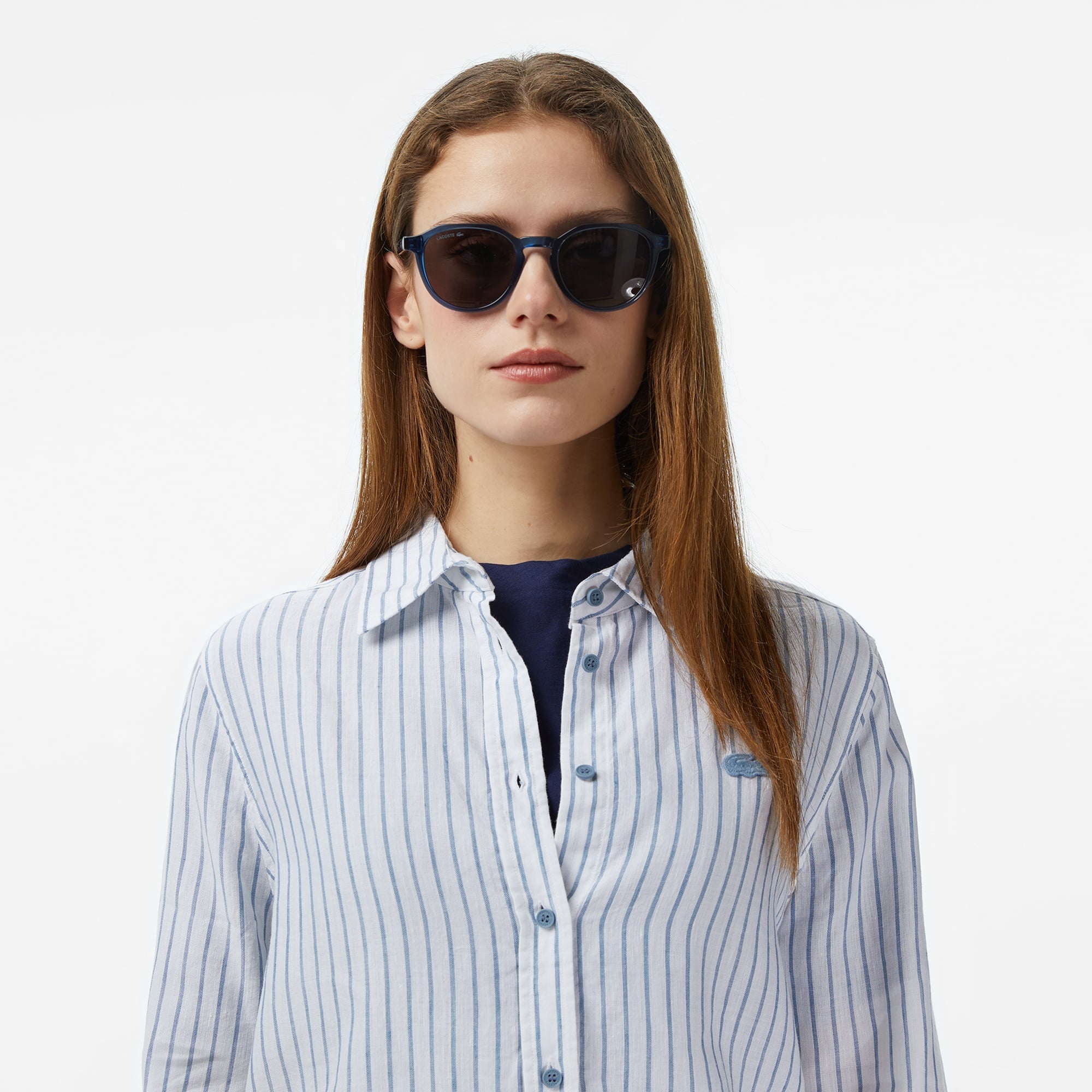 Женская рубашка Lacoste из смеси льна 3
