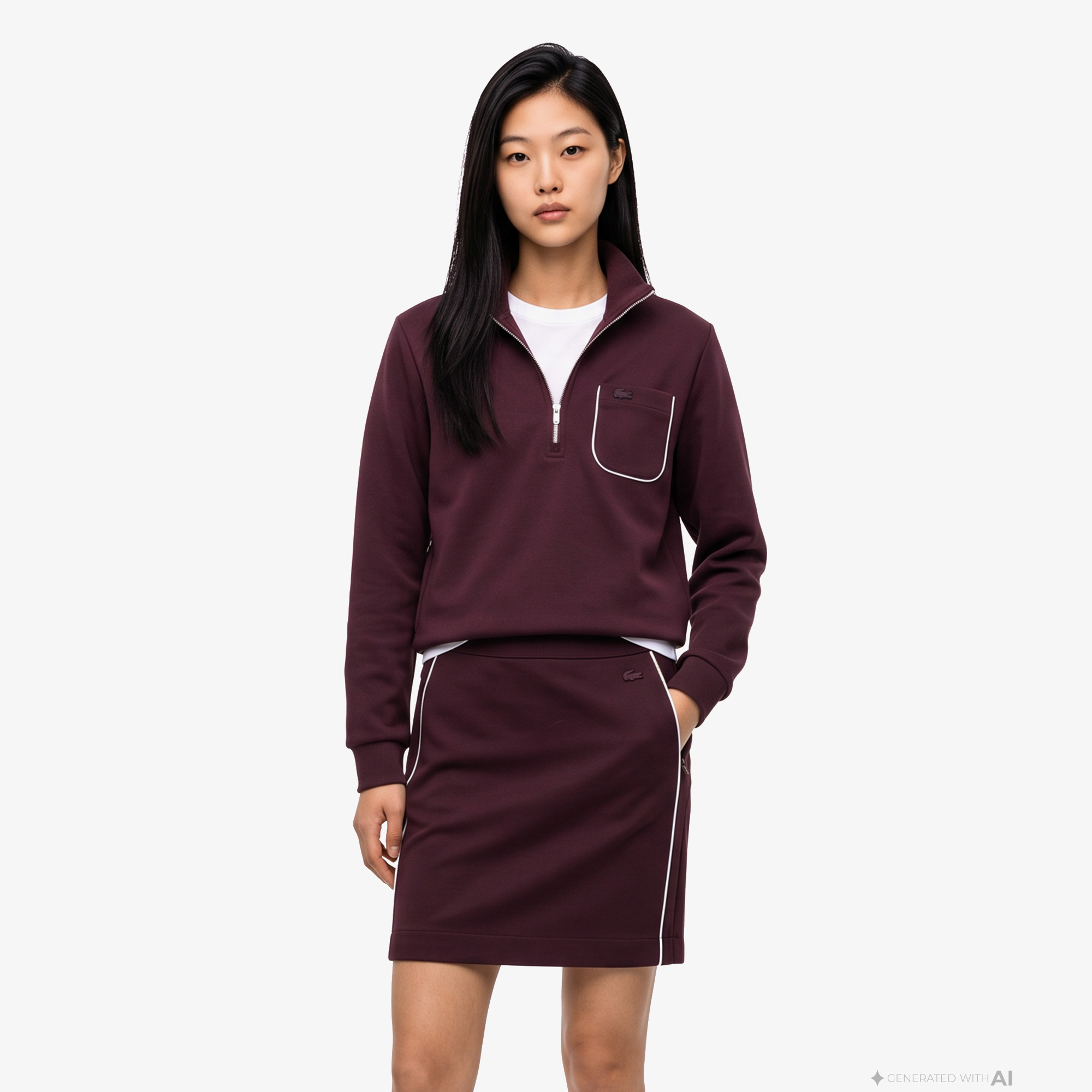 Женская хлопковая толстовка Lacoste