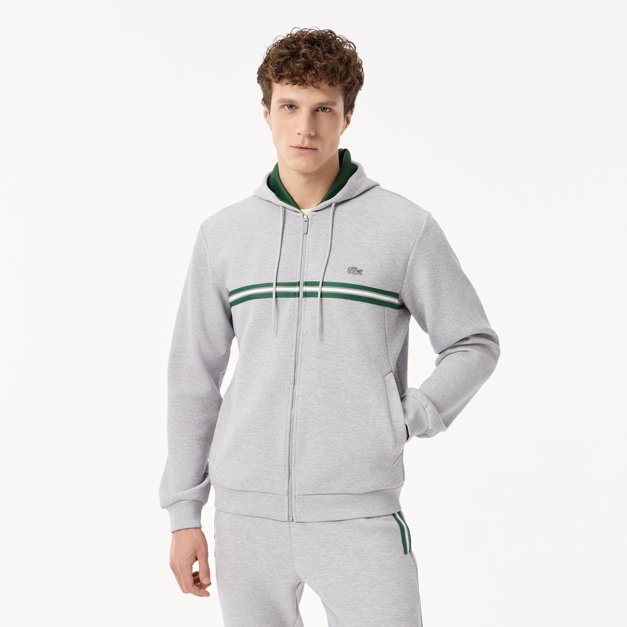 Мужская толстовка Lacoste, серый, арт. SH0508