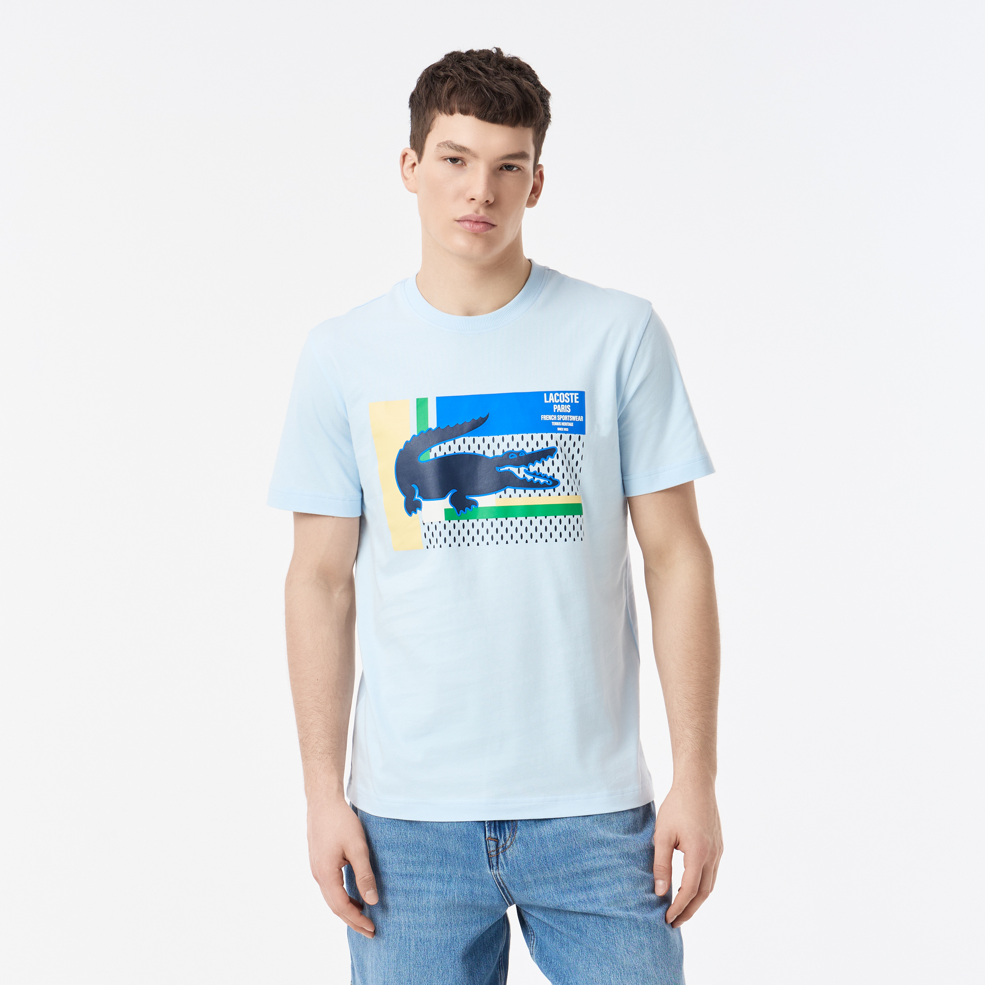 Футболка Lacoste, голубой, арт. TH0527