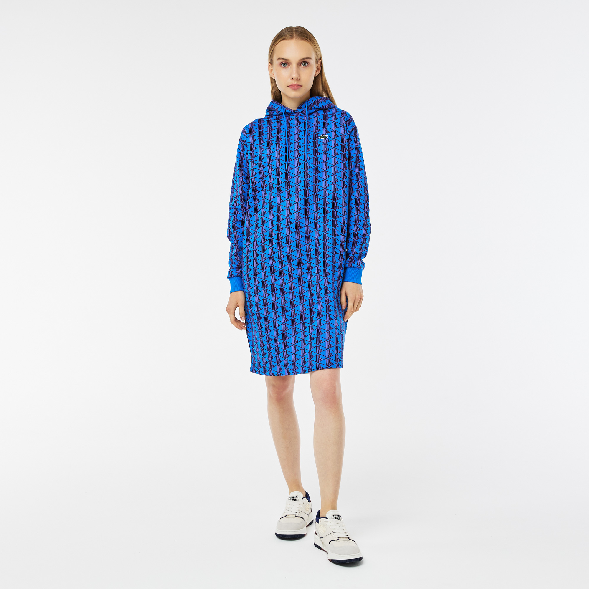Платье Lacoste с капюшоном, синий, арт. EF2434