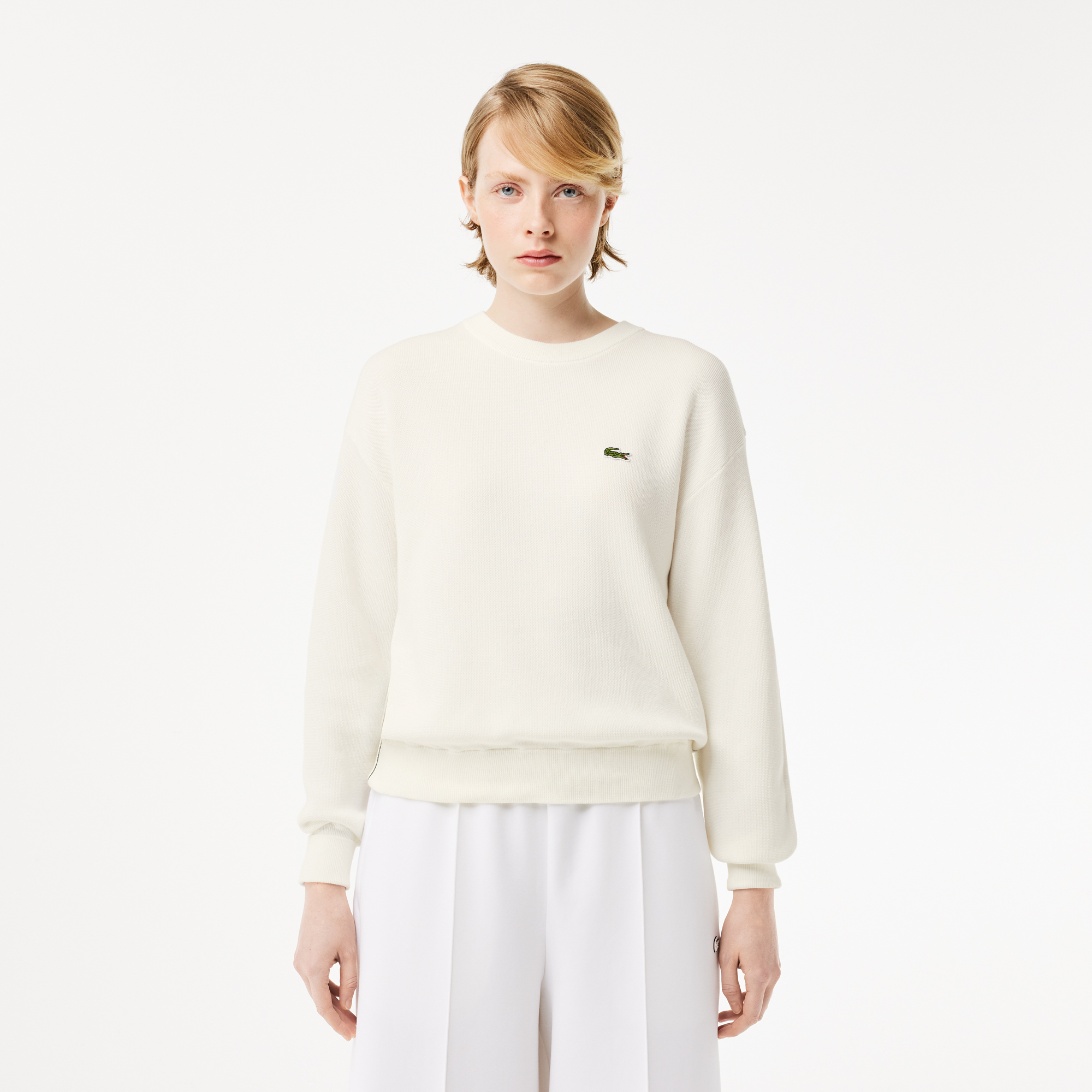 Женский свитер Lacoste, белый, арт. AF5628