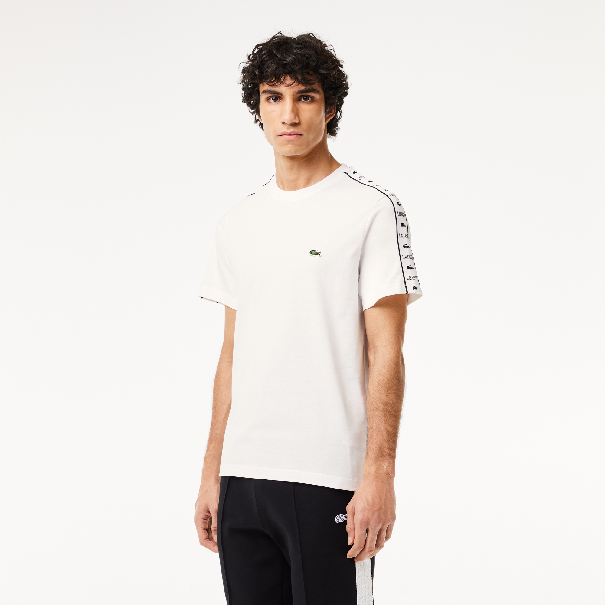 Мужская футболка Lacoste Loose Fit, белый, арт. TH7404