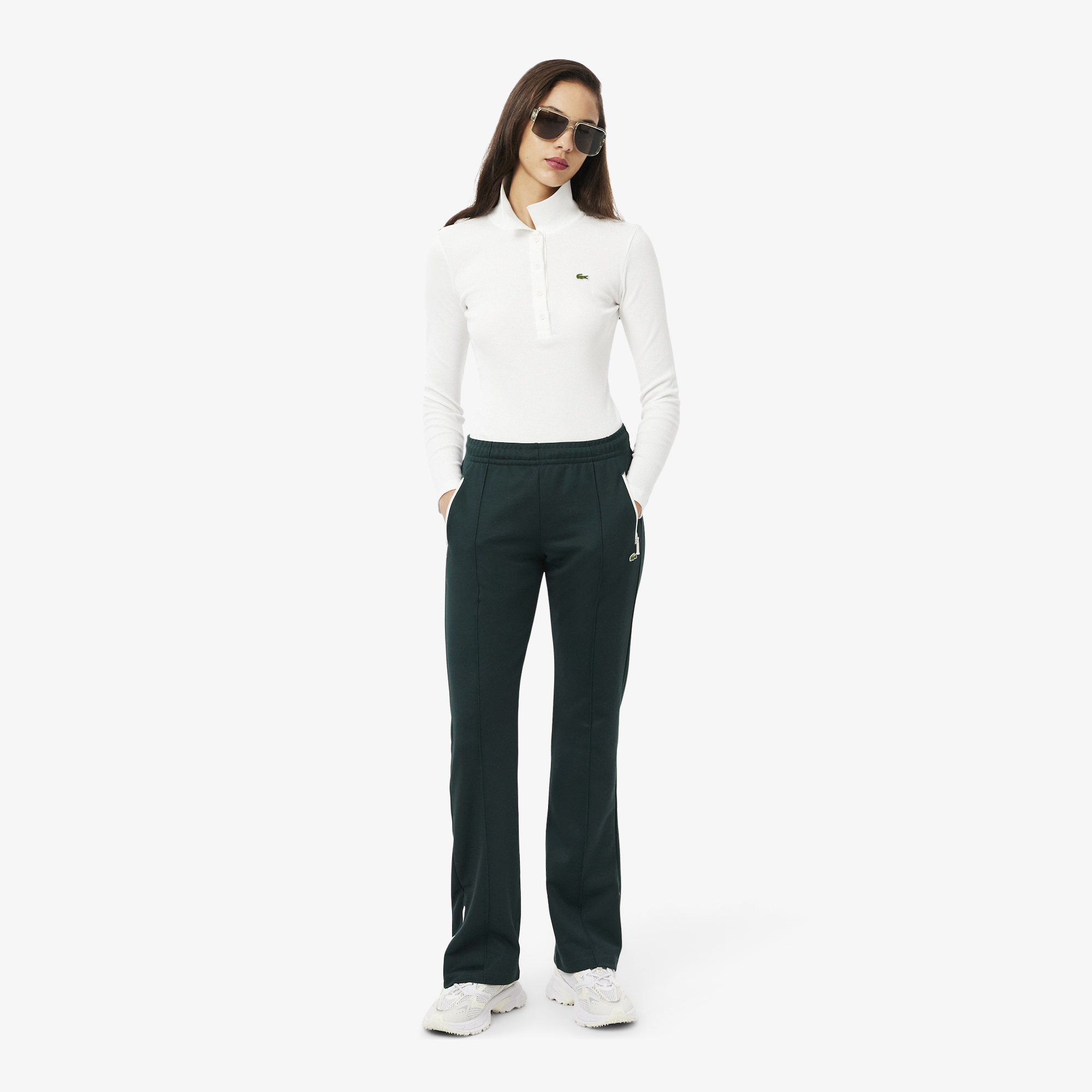 Женские спортивные брюки Lacoste с расклешенным кроем