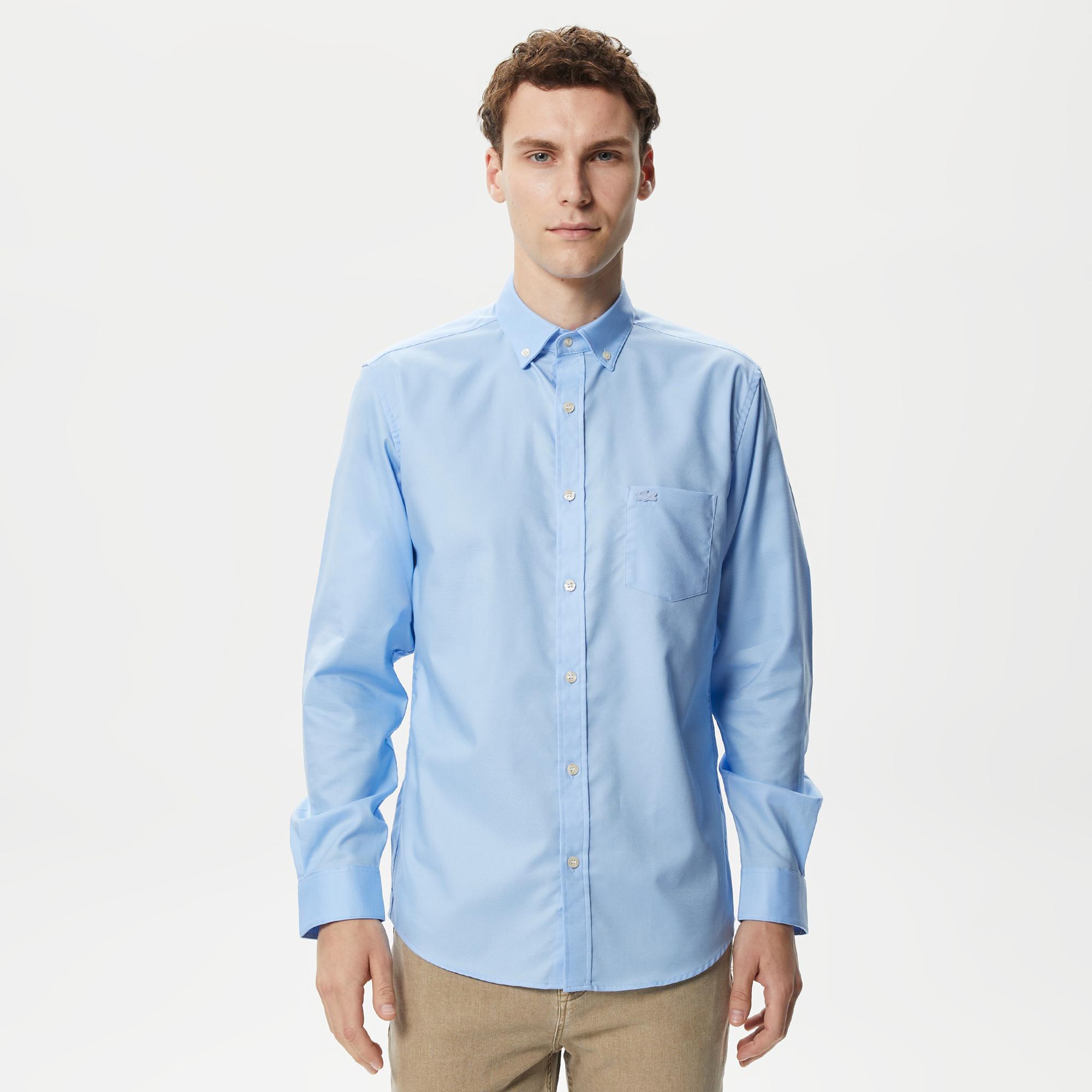 

Мужская рубашка Lacoste стандартного кроя, Голубой