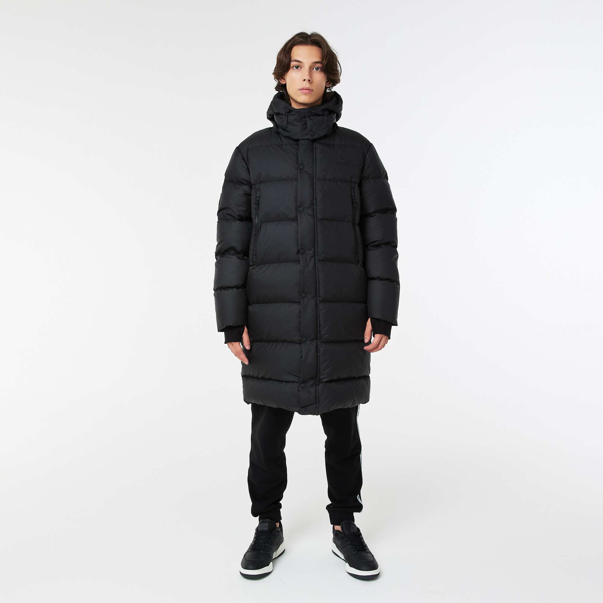 Мужская утеплённая куртка-парка Lacoste L!VE, черный, арт. BH2312