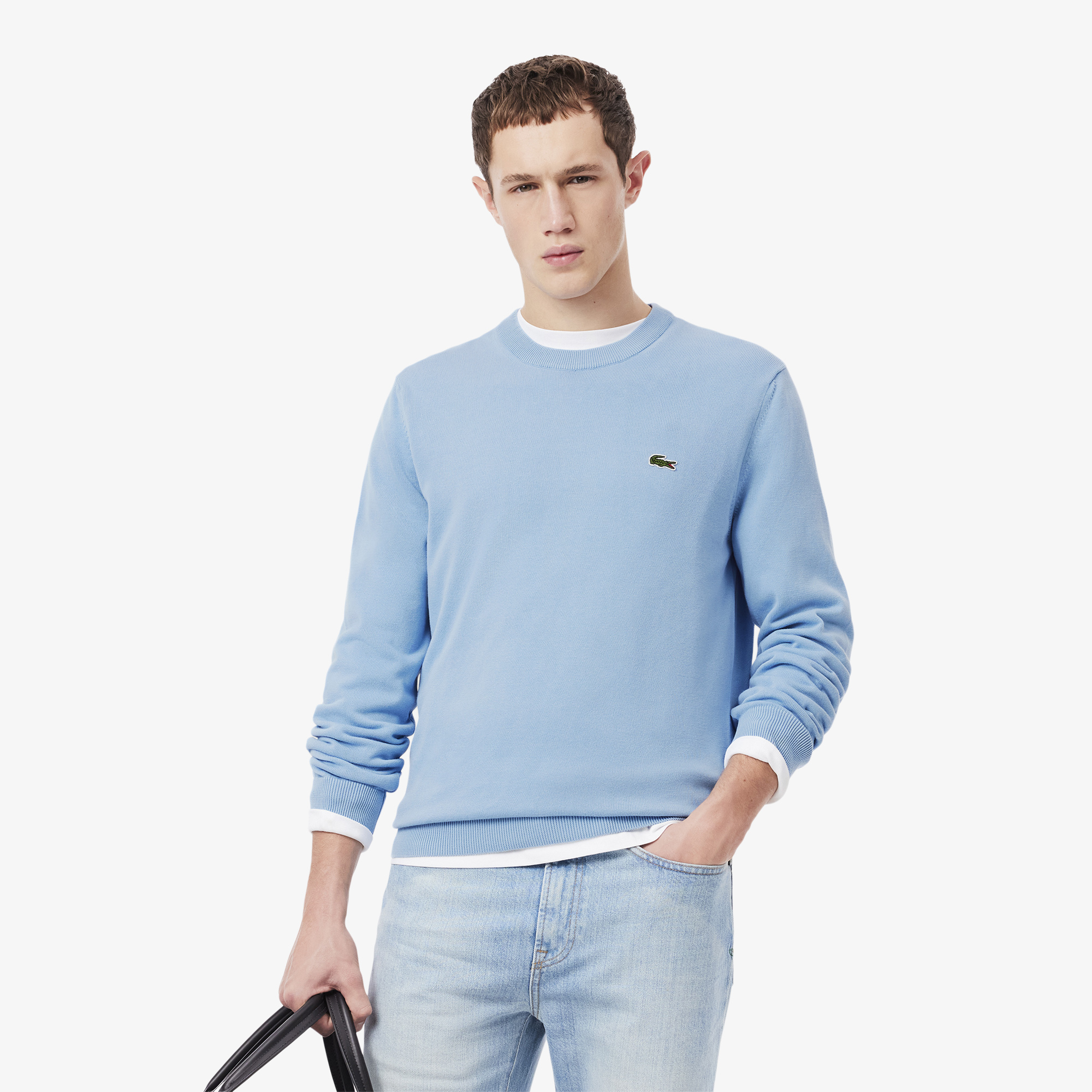 

Мужской свитер Lacoste из органического хлопка, Голубой