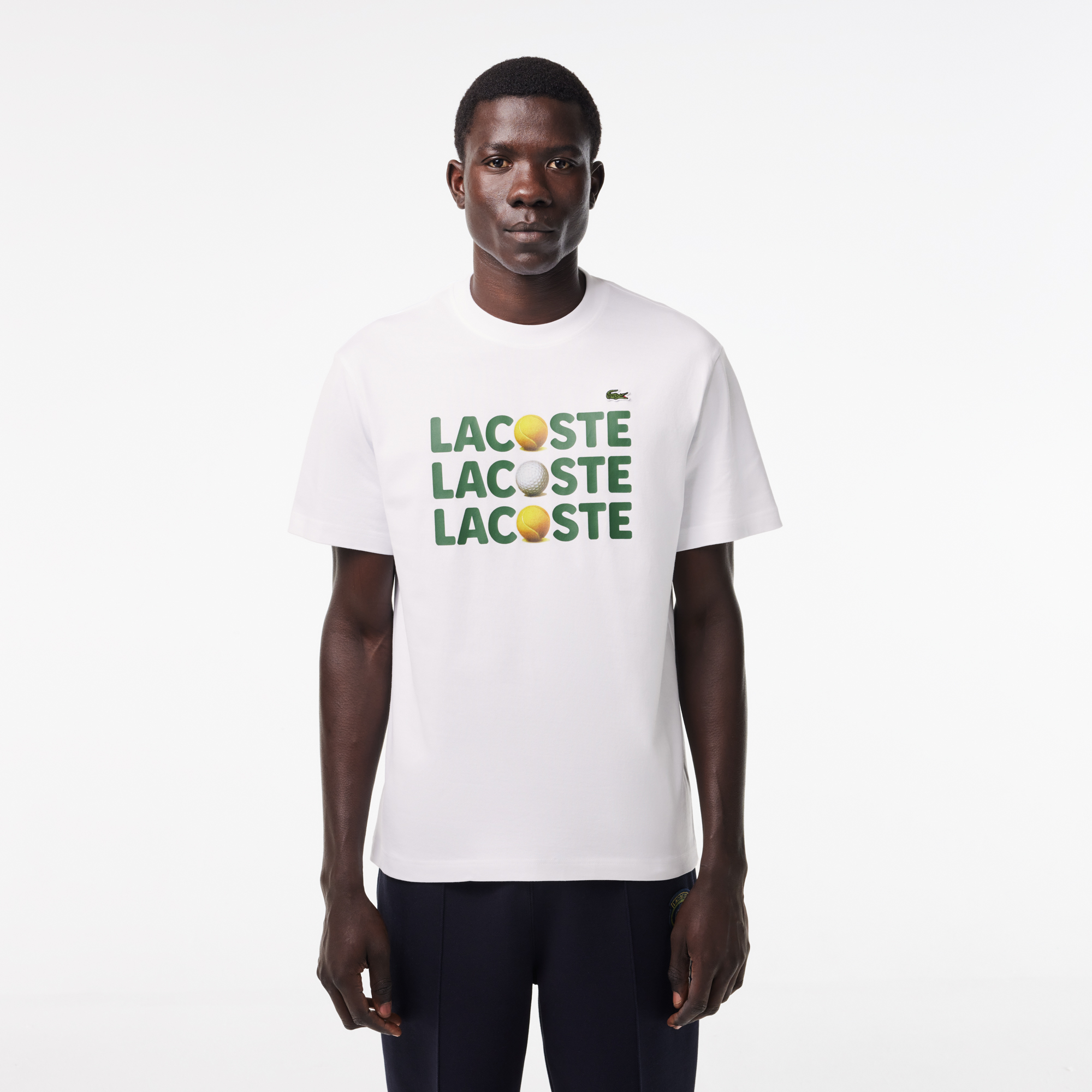 Футболка Lacoste стандартного кроя, белый, арт. TH7370