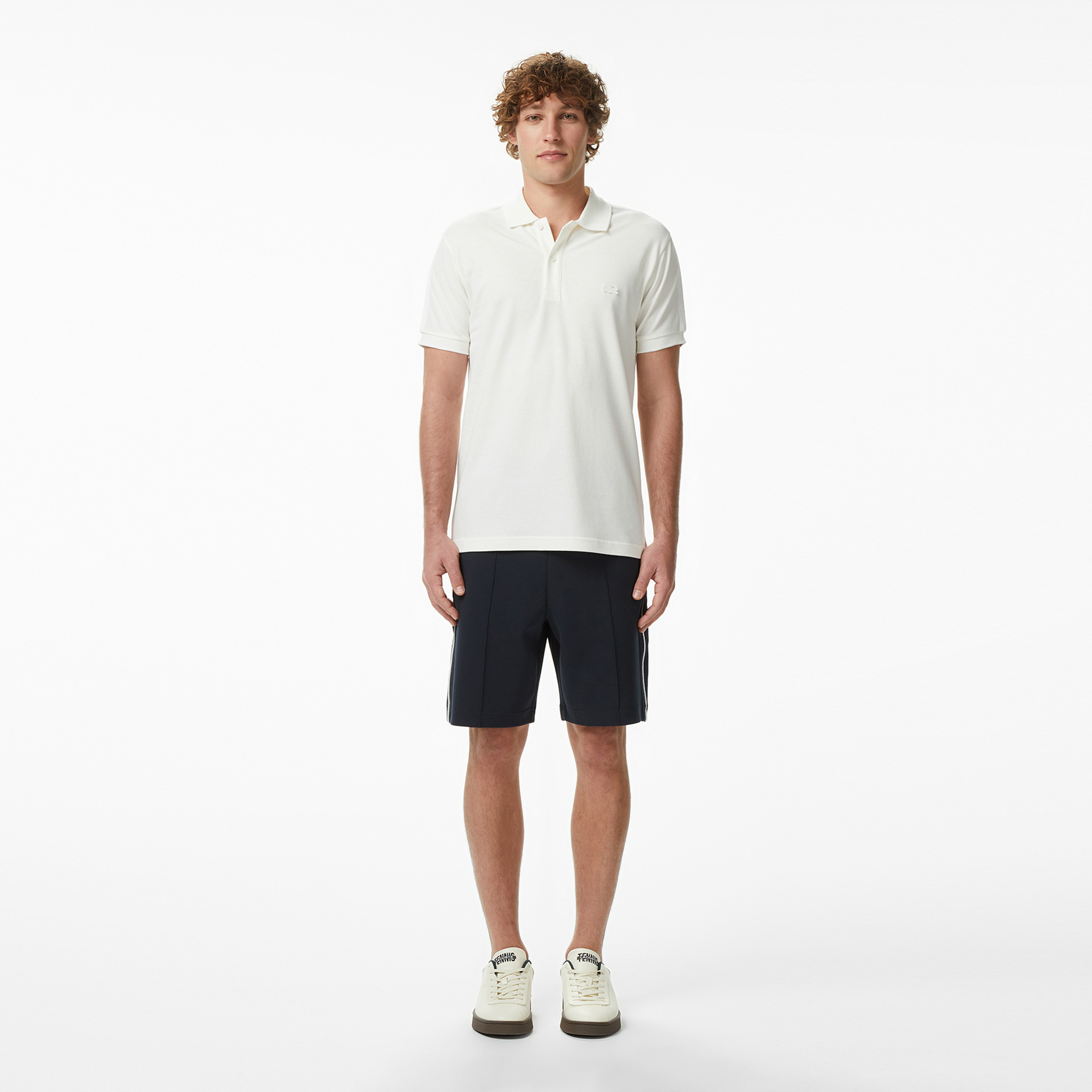 Мужские хлопковые шорты Lacoste, синий, арт. GH0623