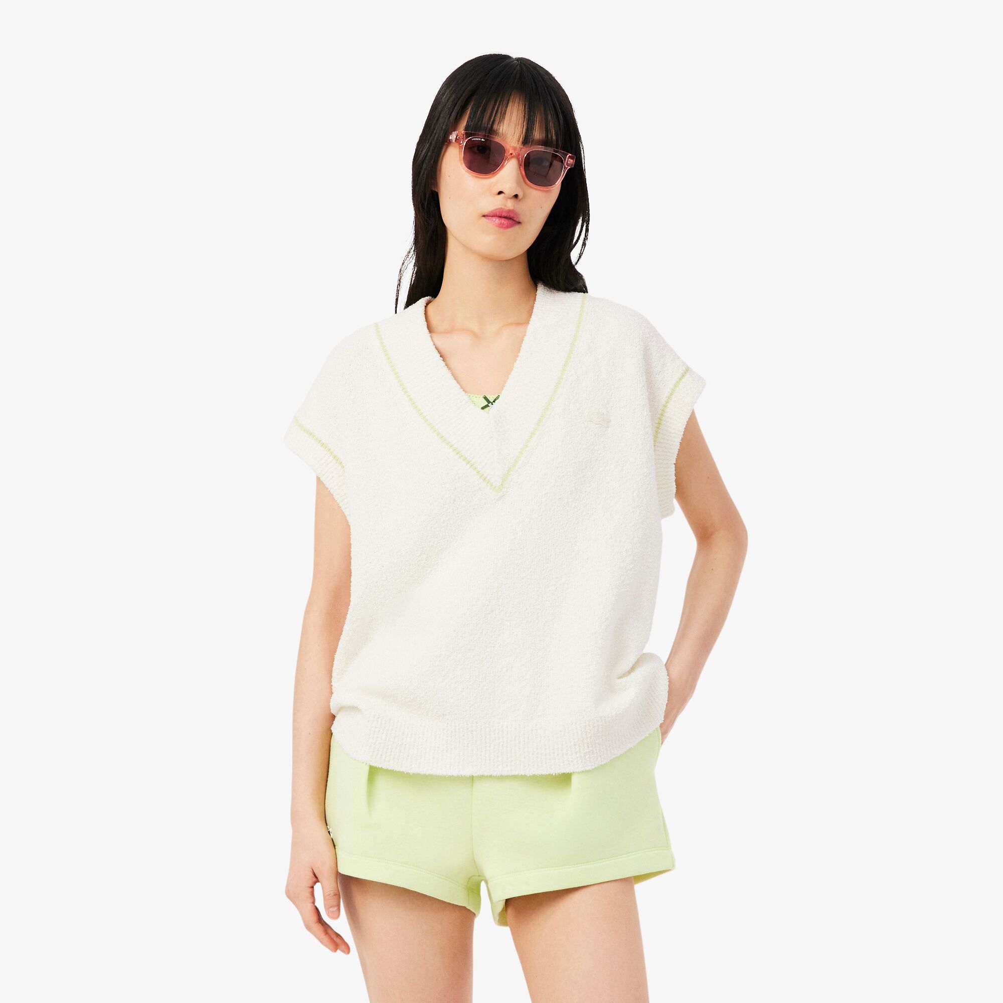 Женский свитер Lacoste, белый, арт. AF9873