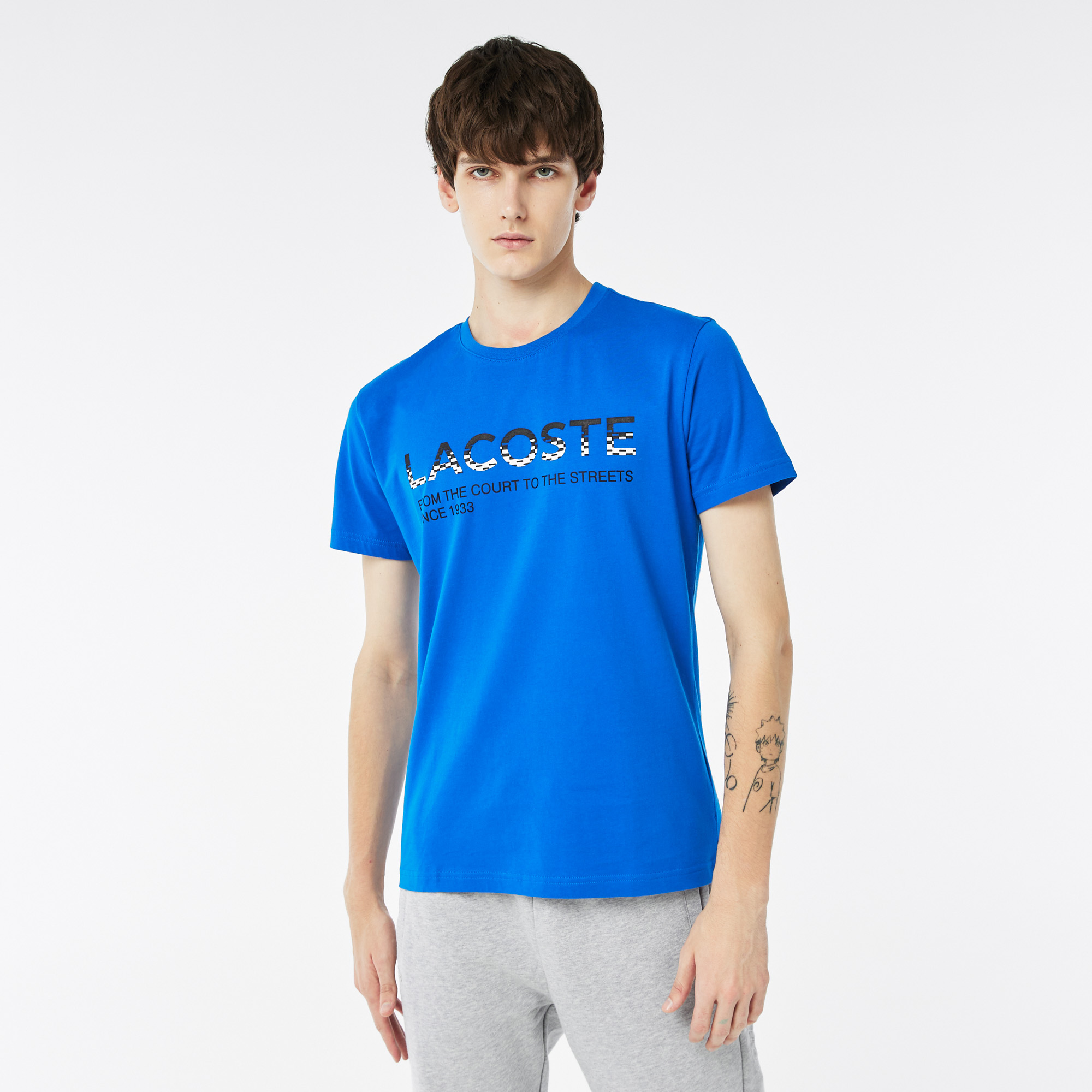 Мужская футболка Lacoste Regular Fit, синий, арт. TH0306