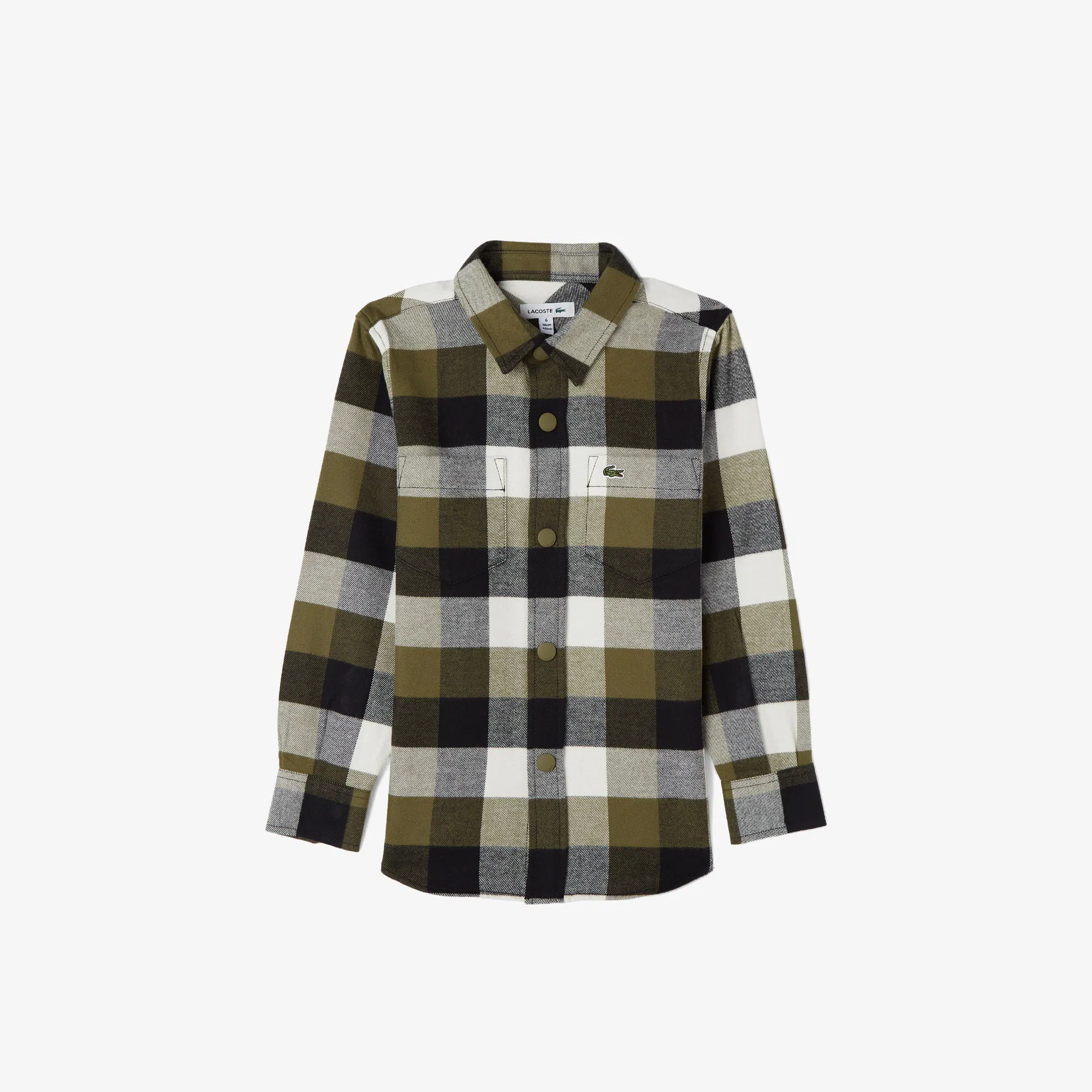 Фланелевая рубашка Lacoste, хаки, арт. CJ2640