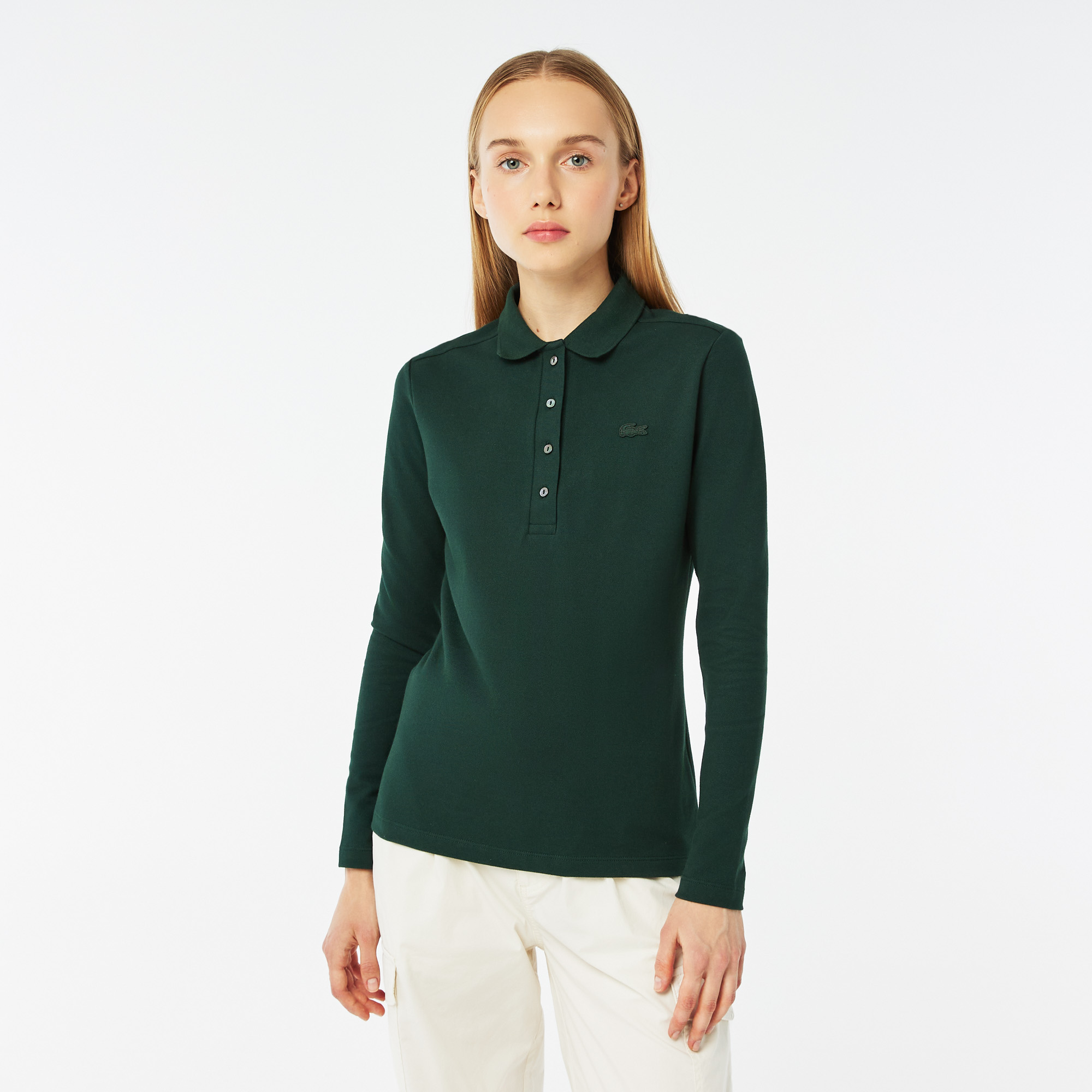 Женская рубашка-поло Lacoste, зеленый, арт. PF5464P