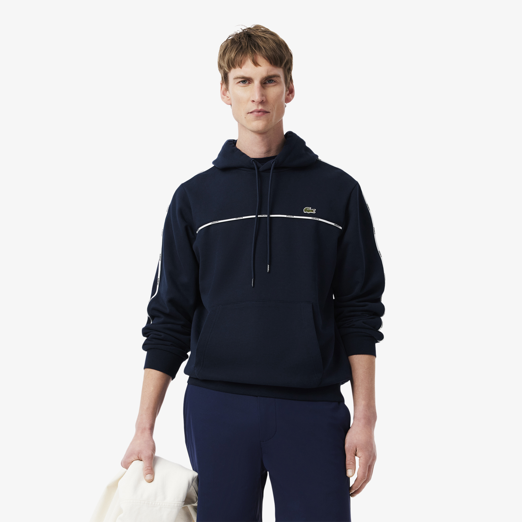 Мужской хлопковый худи Lacoste, синий, арт. SH9808