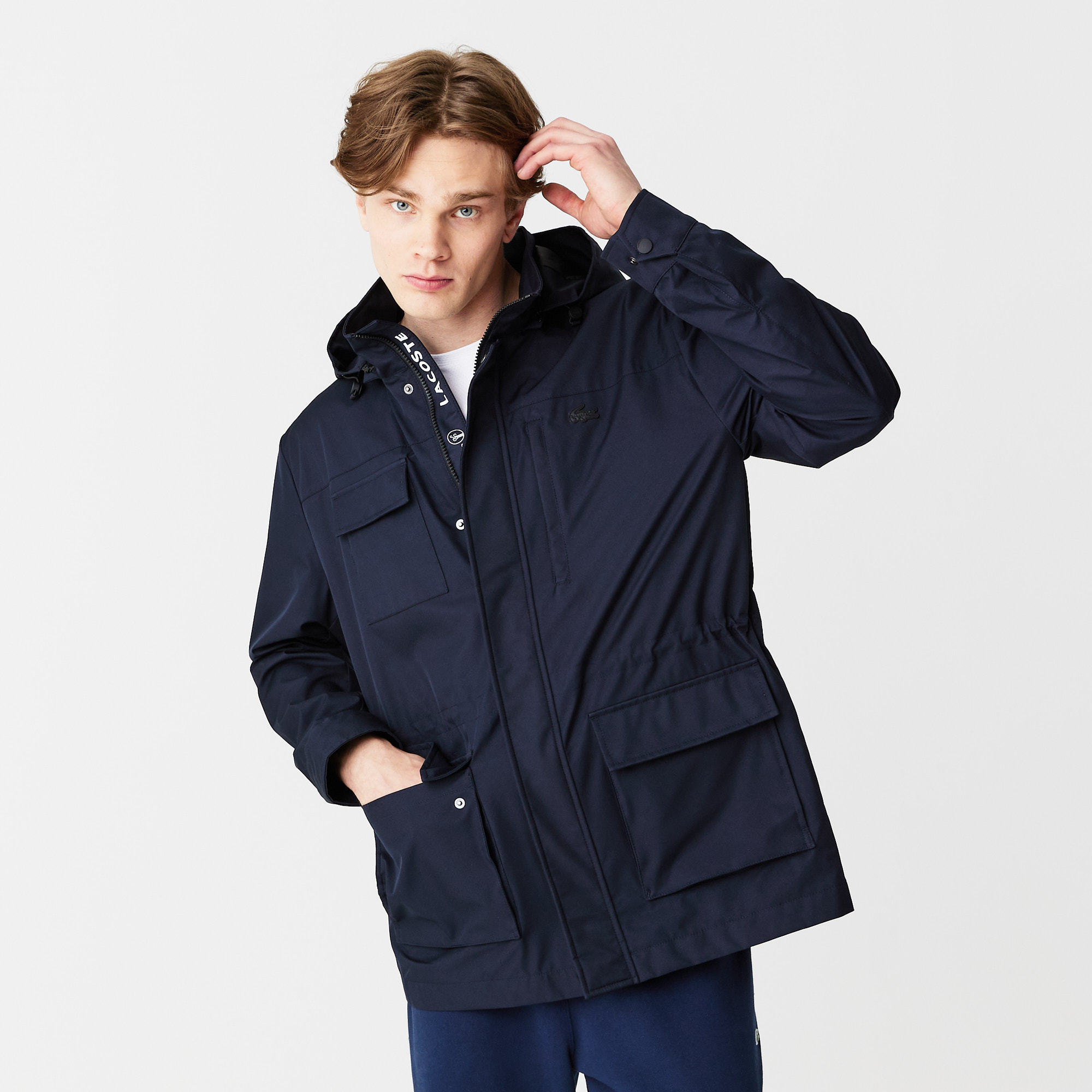 

Мужская водоотталкивающая куртка Lacoste, Синий