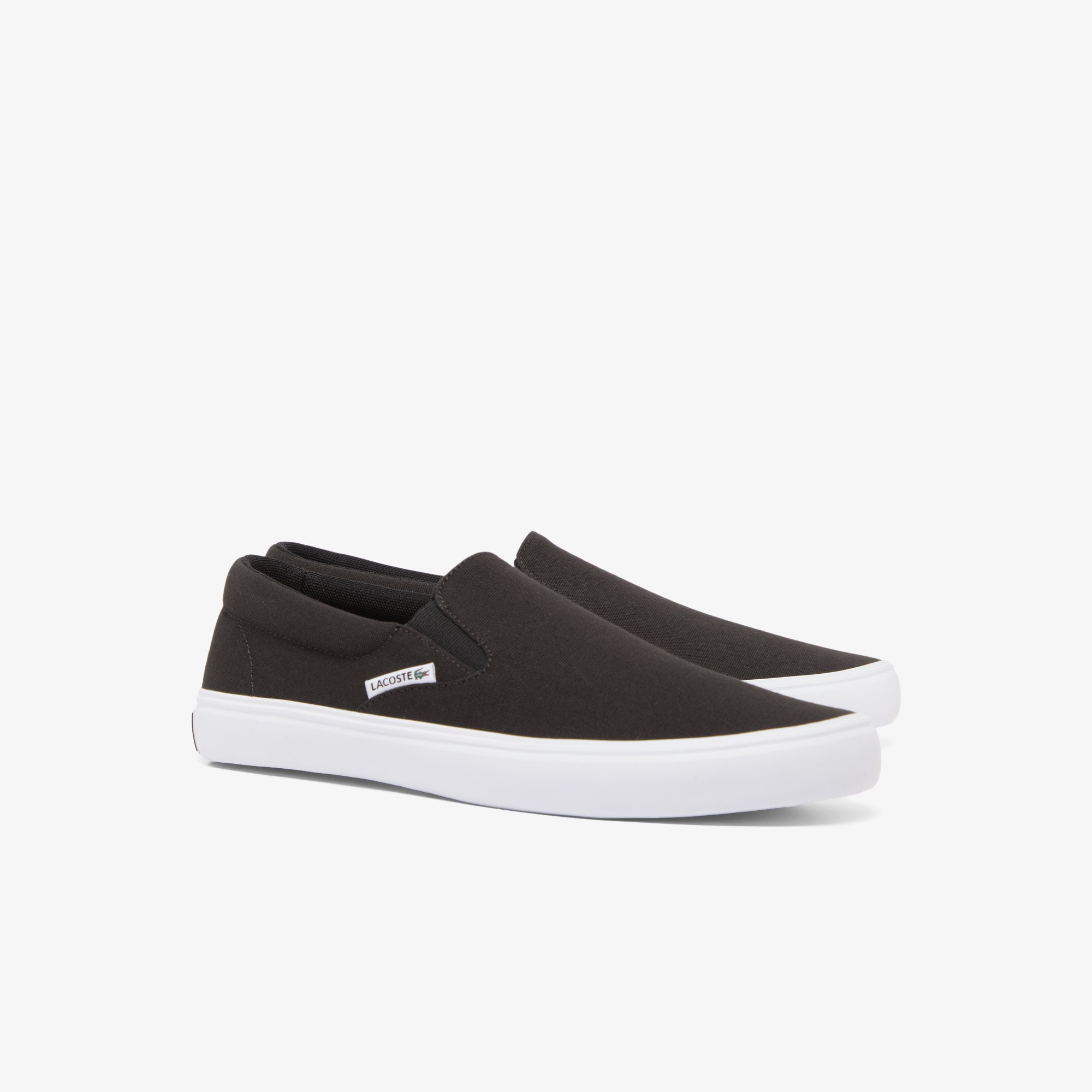 Мужские слипоны Lacoste SLIP-ON BASE 224 1 CMA 748CMA0026 чёрный  Фото 2