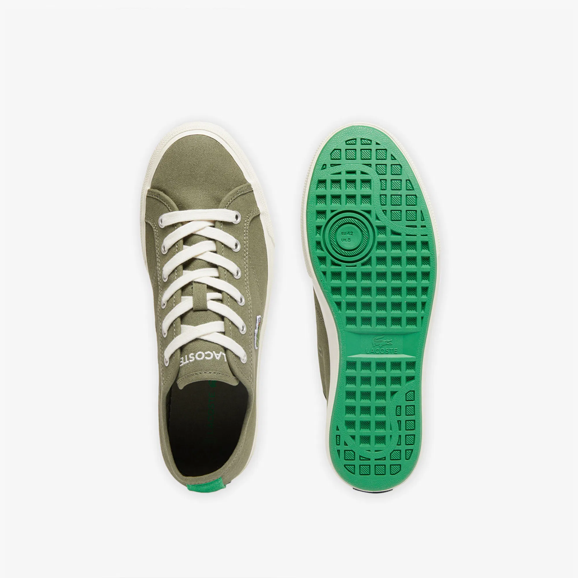 Мужские кеды Lacoste BACKCOURT 125 3 CMA 749CMA0033 хаки  Фото 4