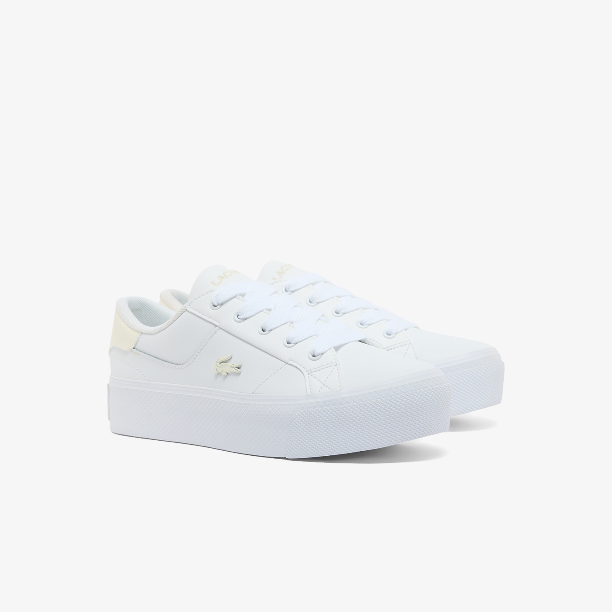 Женские кеды Lacoste ZIANE PLATFORM 225 1 CFA 750CFA0033 белый  Фото 2