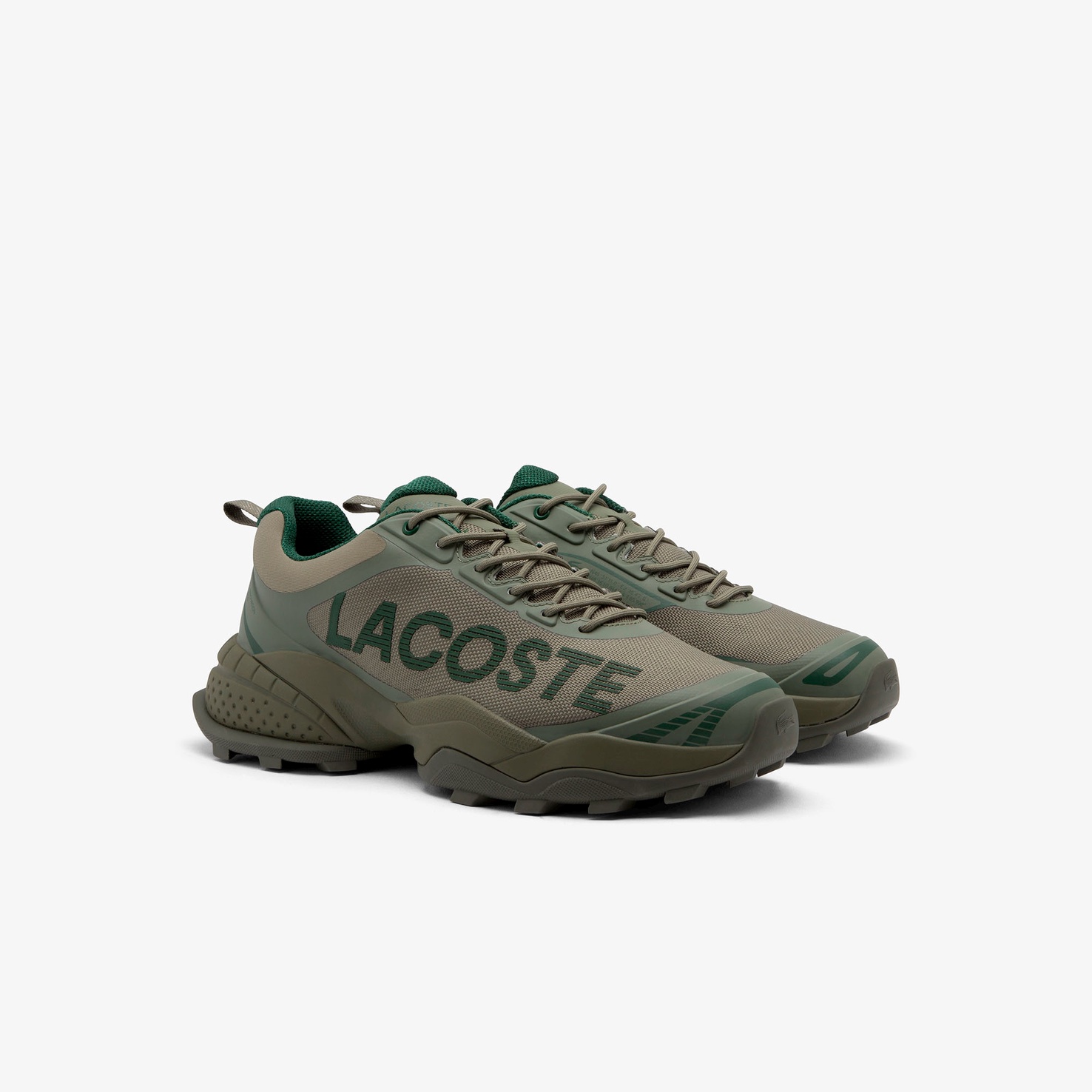 Мужские кеды Lacoste LGUARD BRKR CTT 225 1 SMA 750SMA0128 хаки  Фото 2